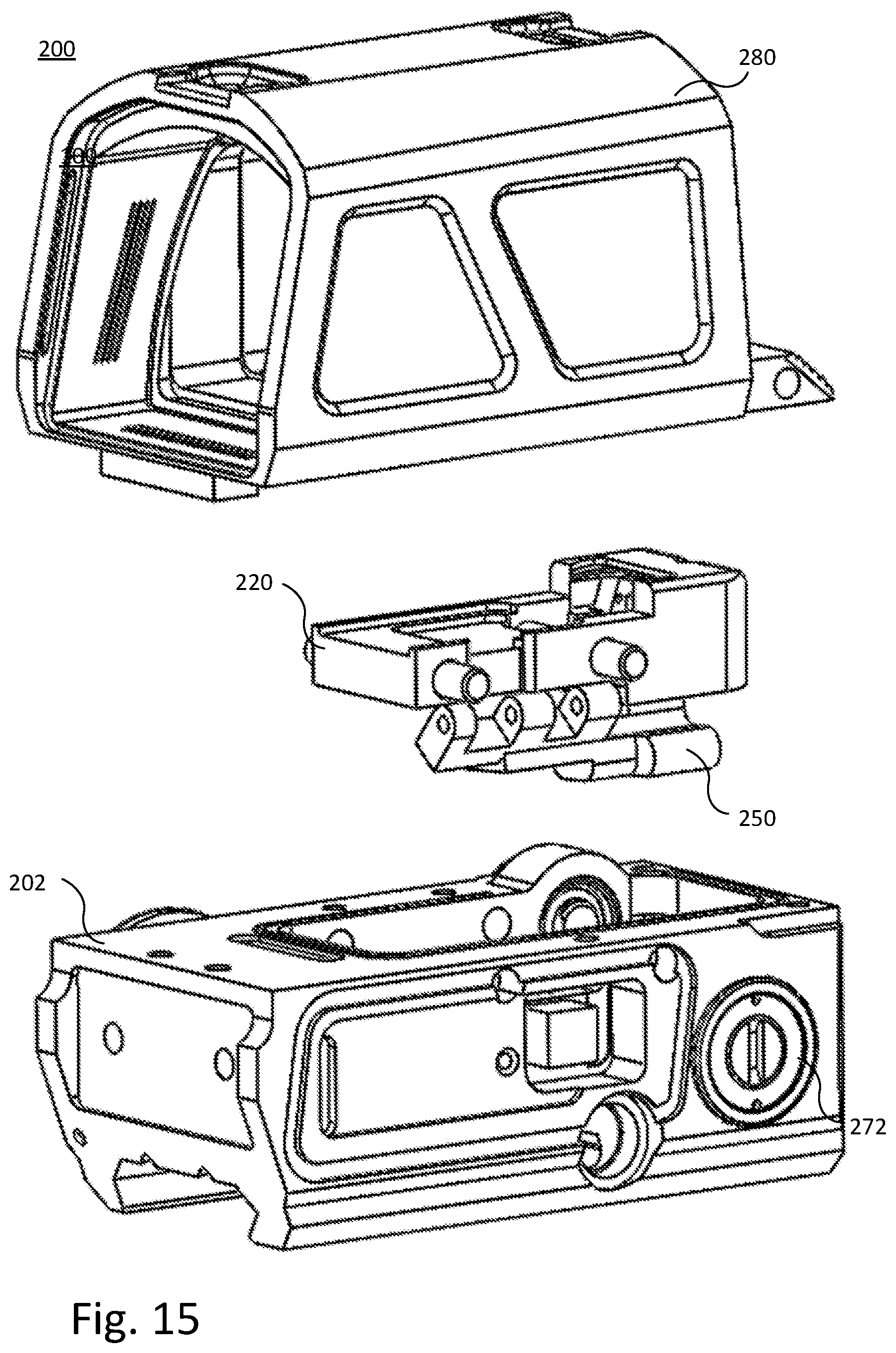 Patent US12332019 Figure 15 – Adjustable target sight