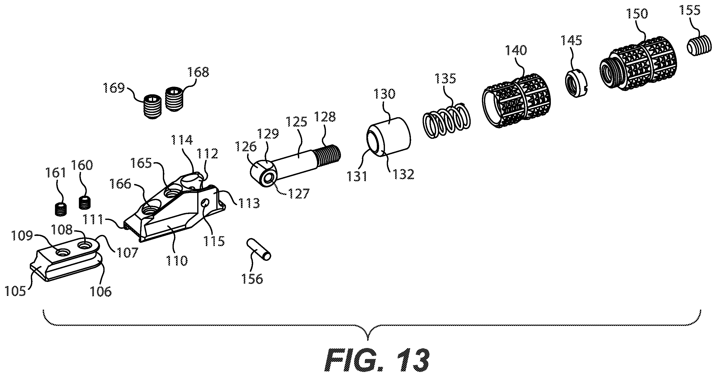 Patent US12332020 Figure 6 – Throw lever for a magnification ring of an optical sight
