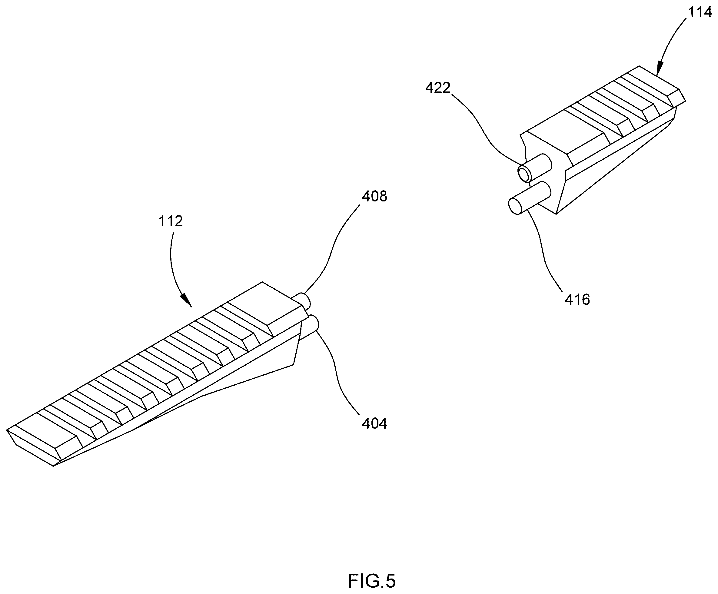 Patent US12332022 Figure 5 – Optics mount and riser system for a firearm