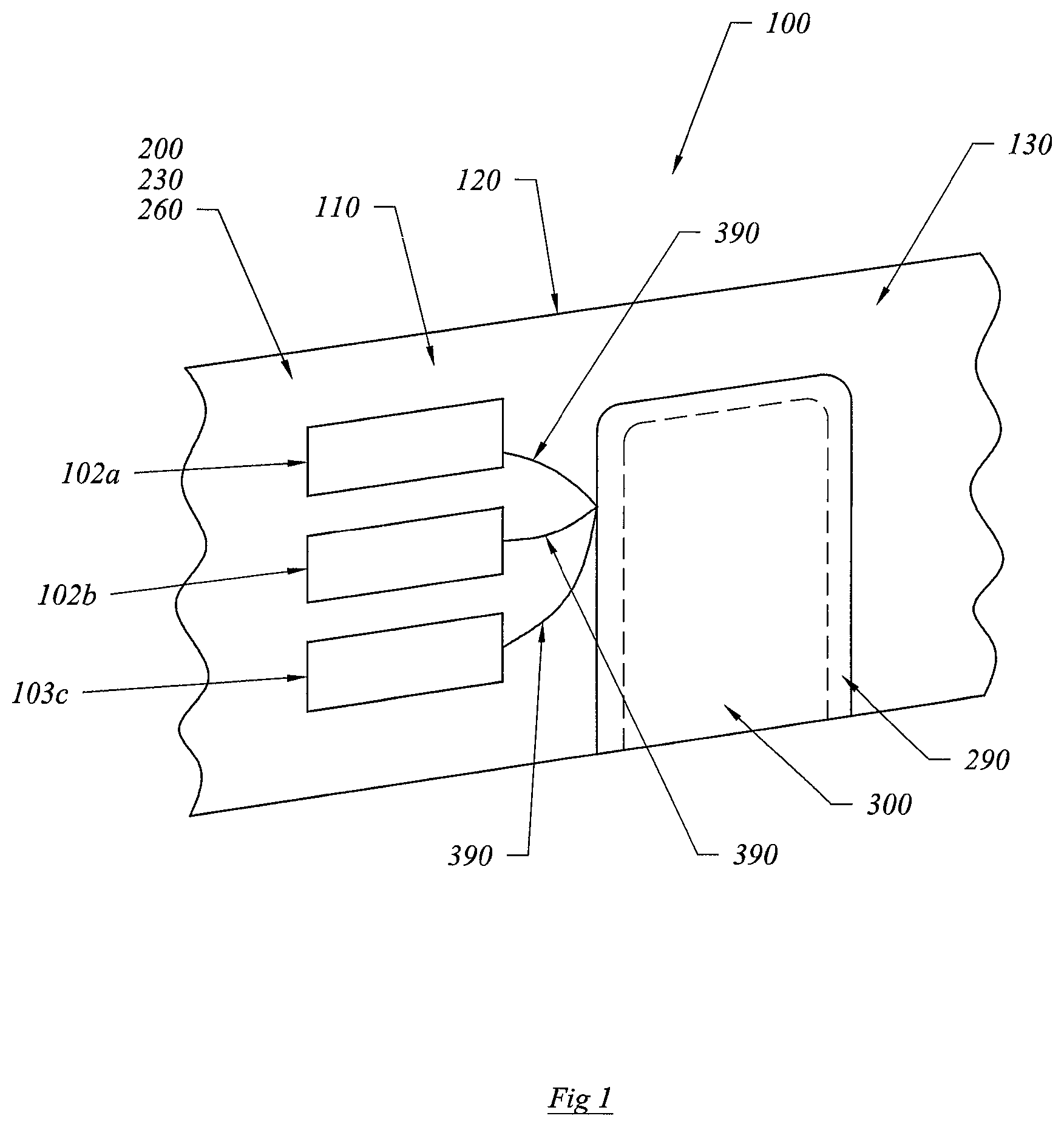 Patent US12332026 — Device deterring movement of a detainee — Figure 1