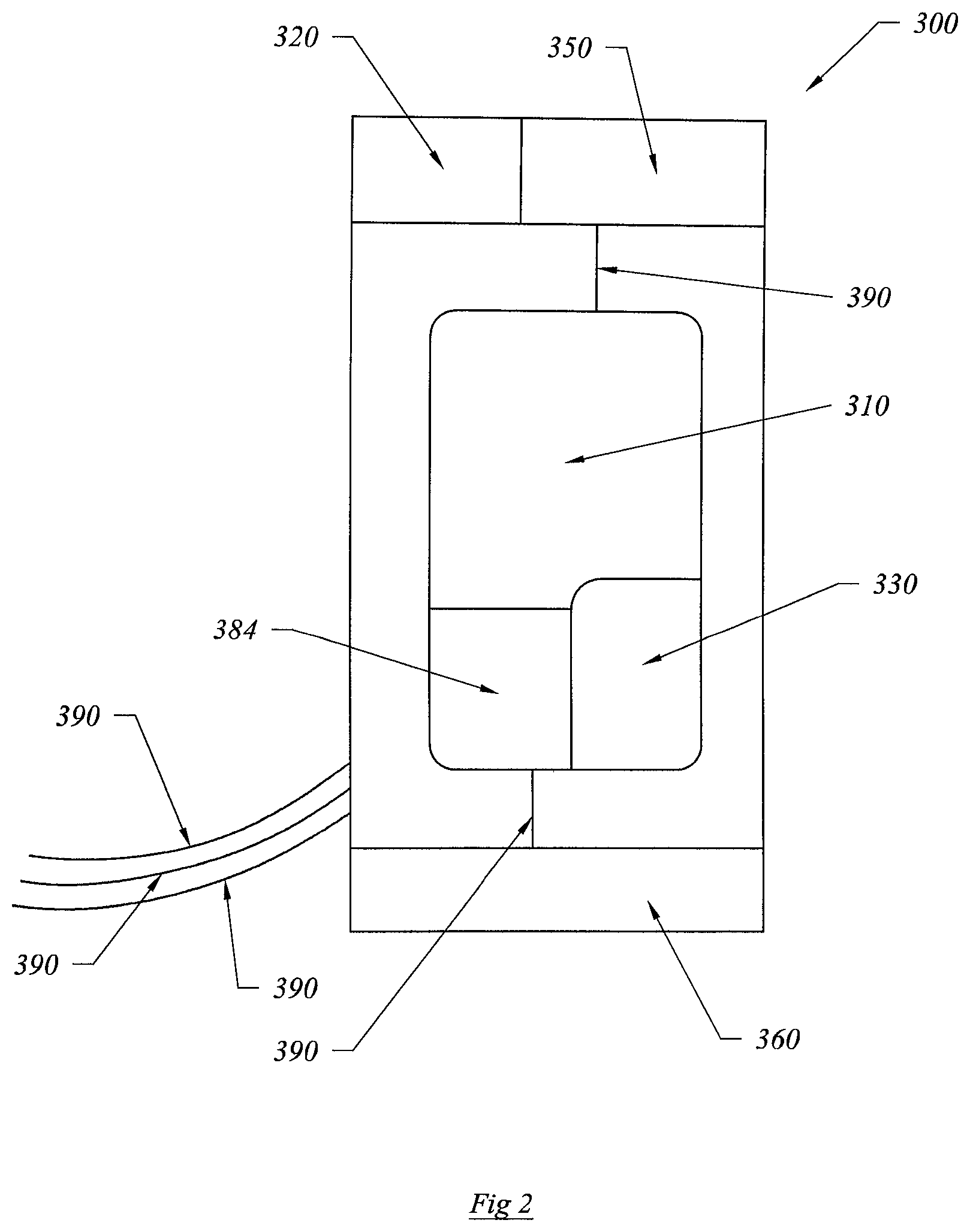 Patent US12332026 Figure 2 – Device deterring movement of a detainee