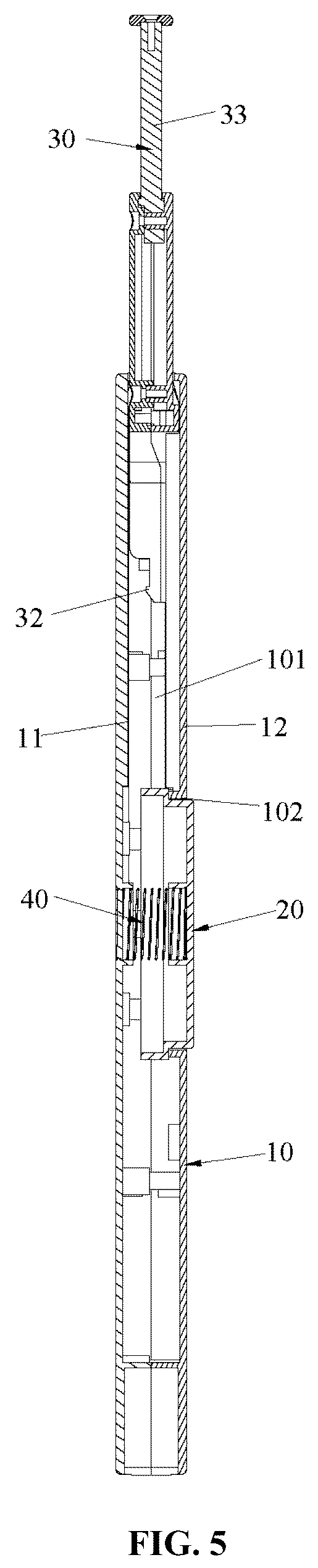 Patent US12332030 Figure 5 – Feedback device for ejecting items upon hitting target surface