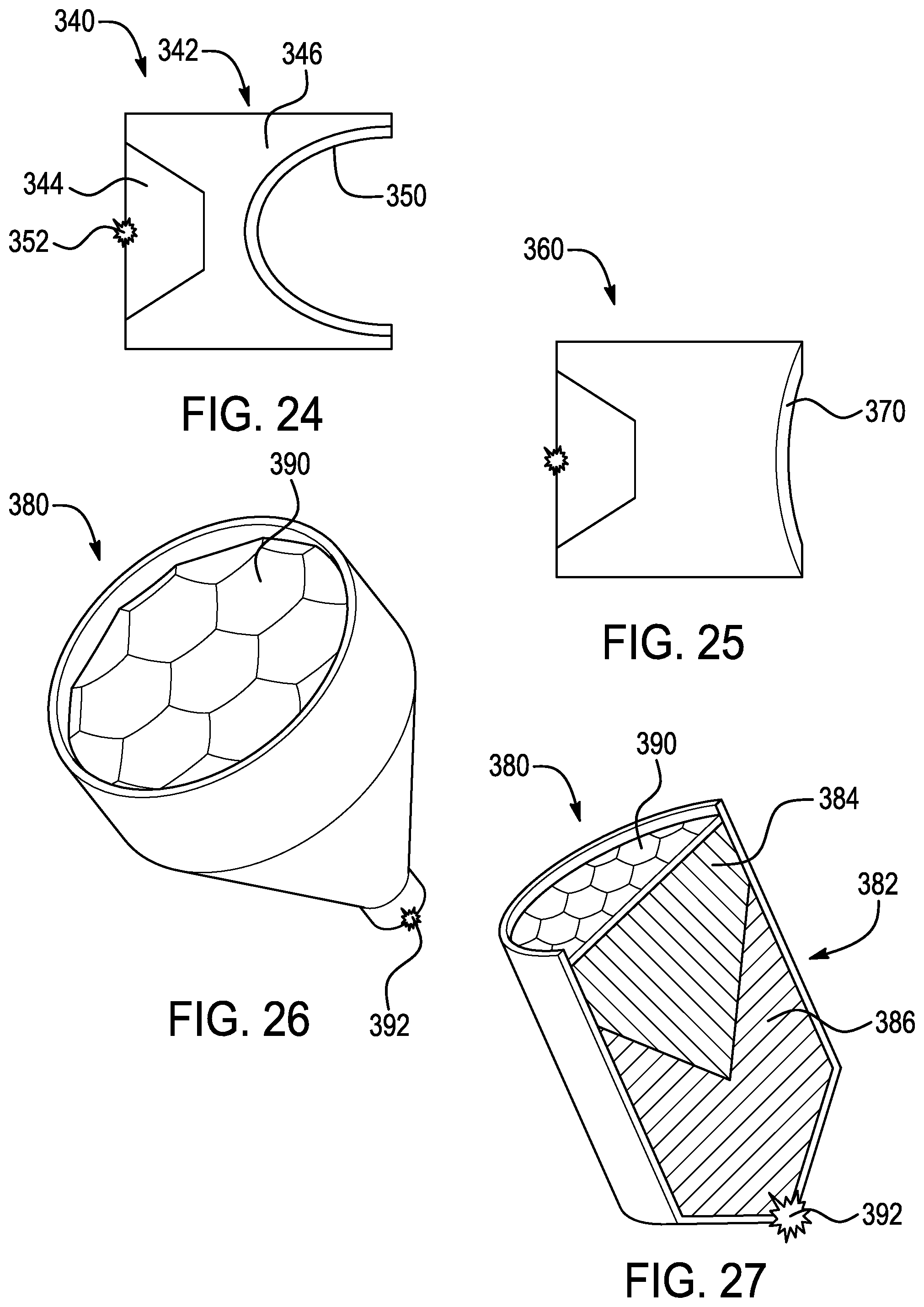 Patent US12332033 Figure 6 – Munition with directional projection explosive