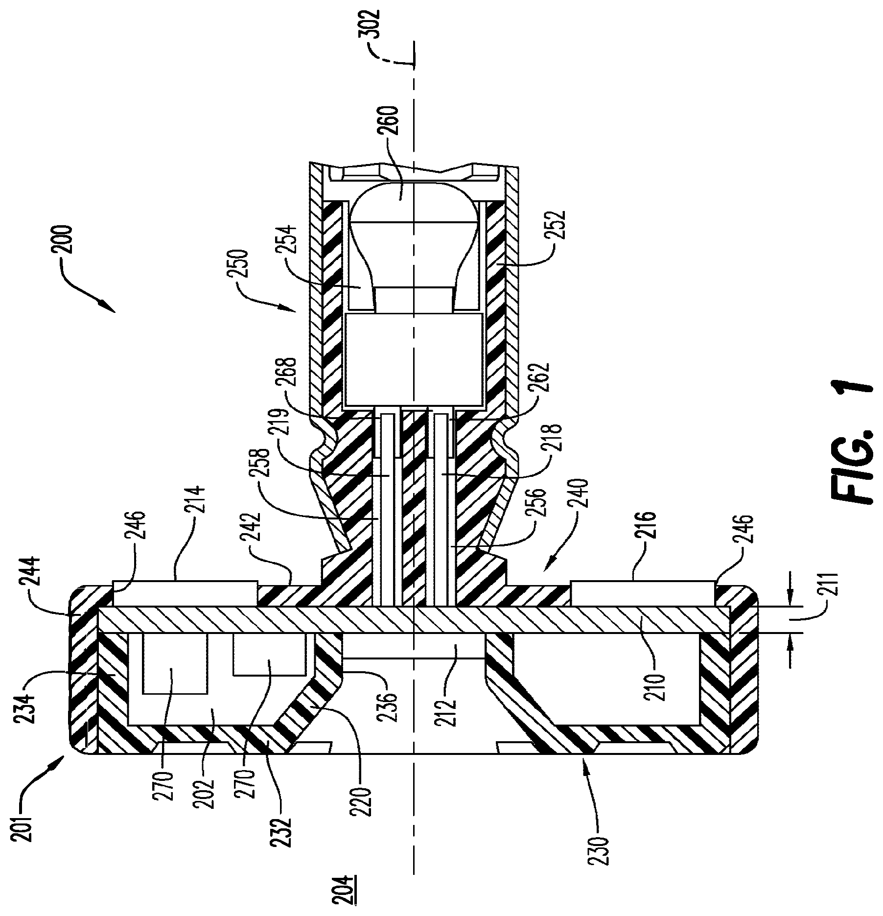 Patent US12332034 Figure 1 – Initiator head with circuit board