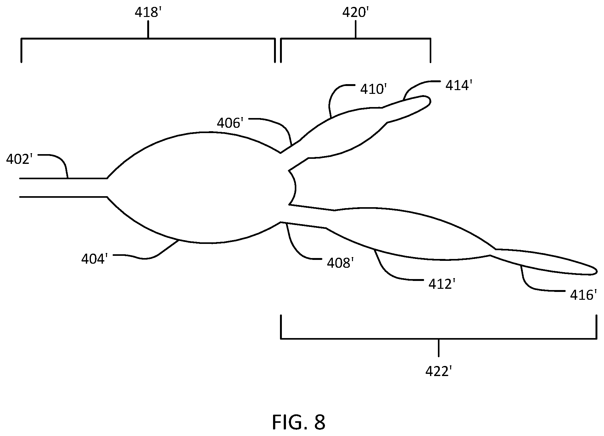 Patent US12332035 Figure 6 – Customizable projectile designed to tumble