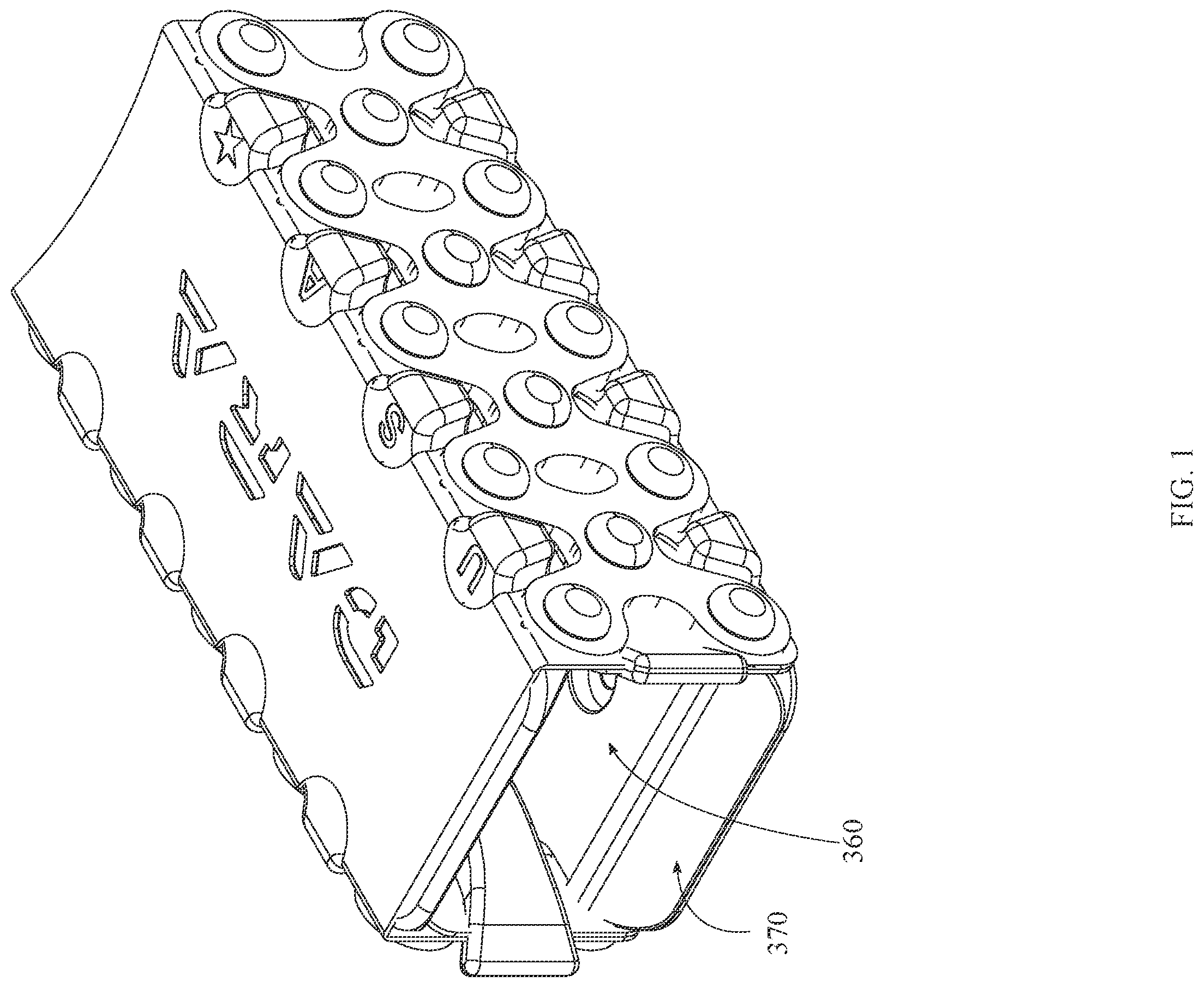 Patent US12332036 — Automatic retention firearm magazine carrier — Figure 1