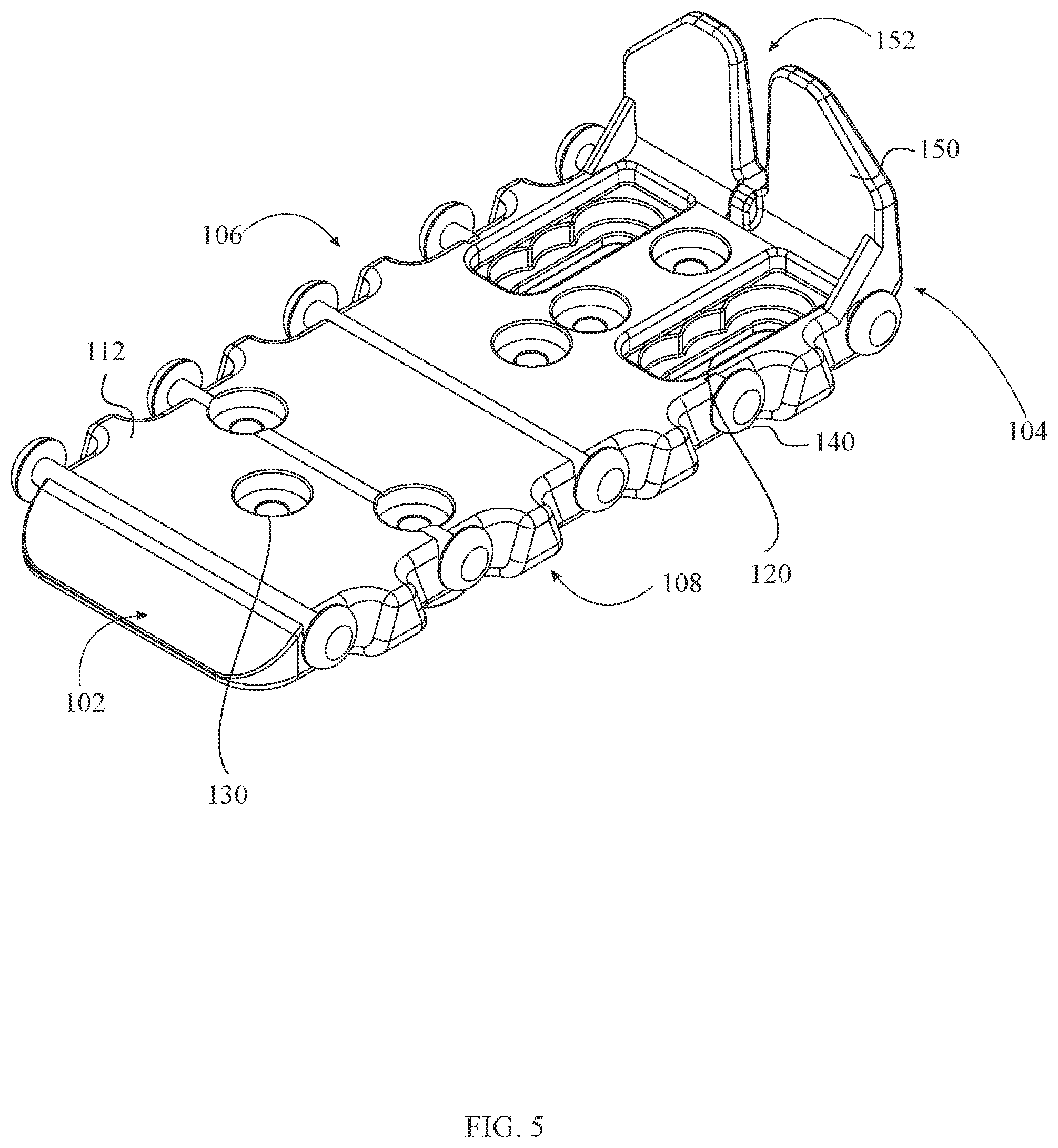 Patent US12332036 Figure 5 – Automatic retention firearm magazine carrier
