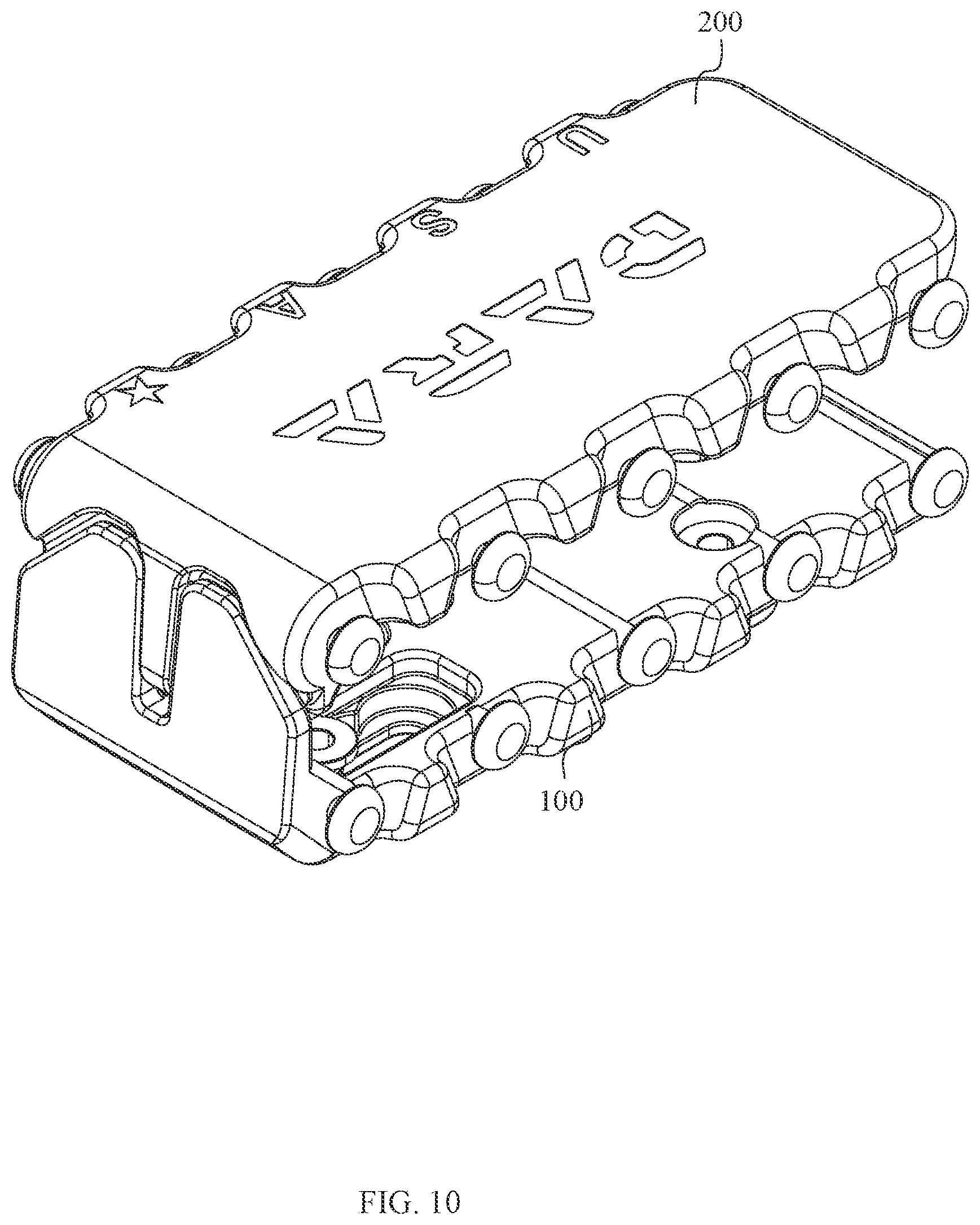 Patent US12332036 Figure 10 – Automatic retention firearm magazine carrier
