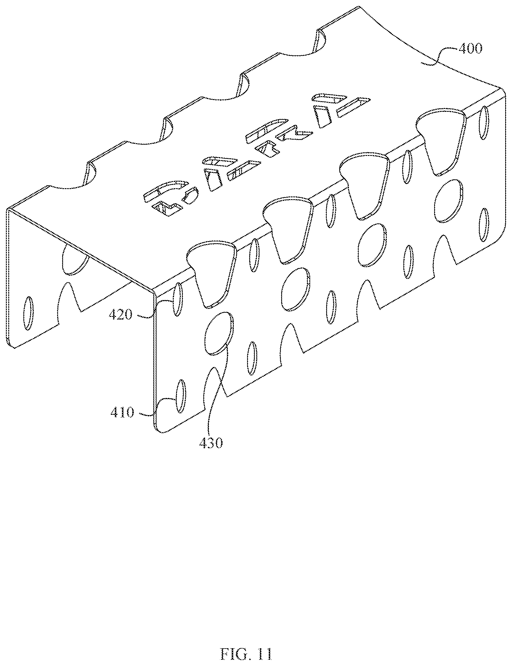 Patent US12332036 Figure 11 – Automatic retention firearm magazine carrier