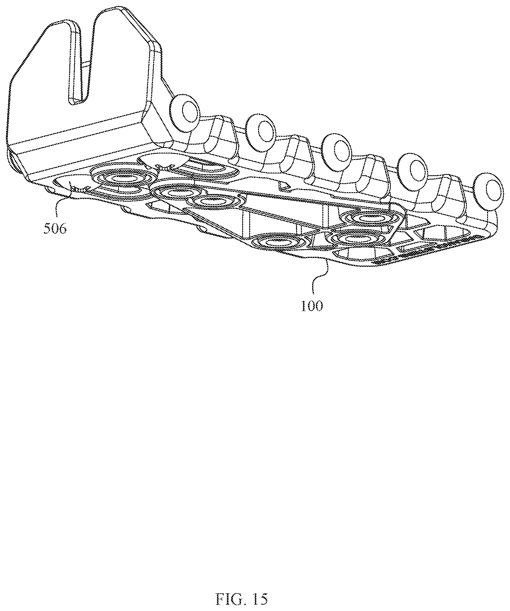 Patent US12332036 Figure 15 – Automatic retention firearm magazine carrier