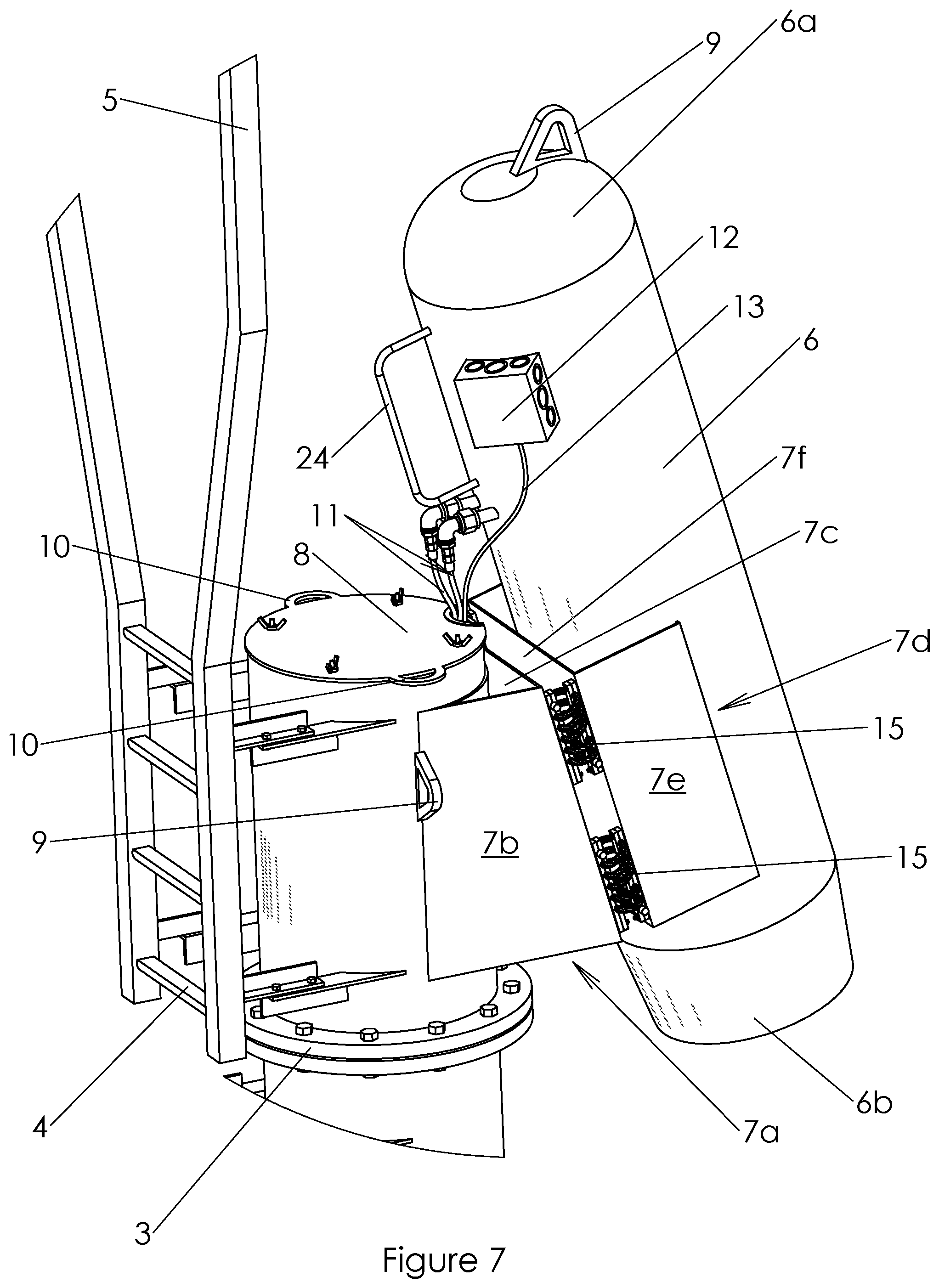 Patent US12332039 Figure 7 – Avalanche triggering apparatus