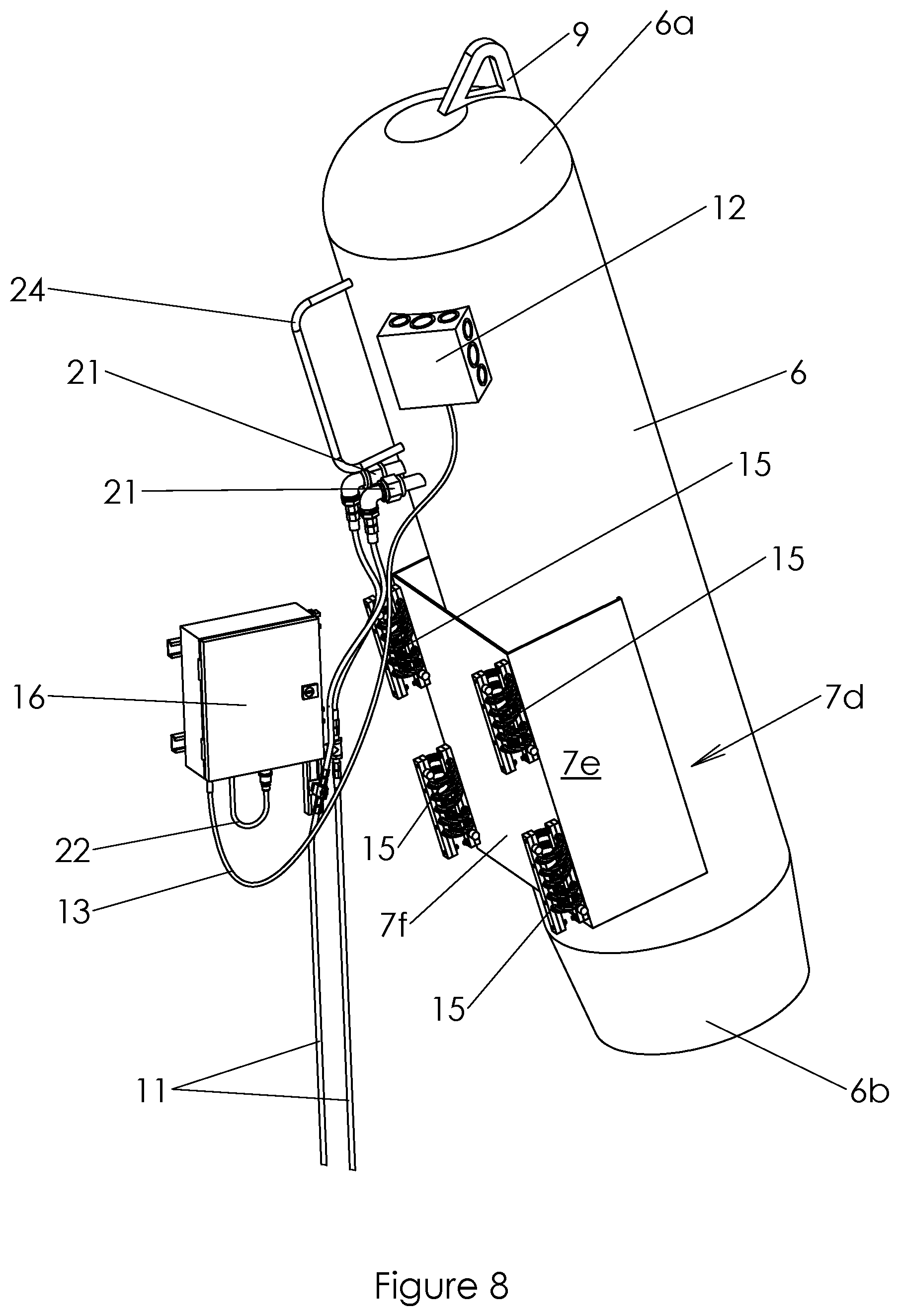 Patent US12332039 Figure 8 – Avalanche triggering apparatus