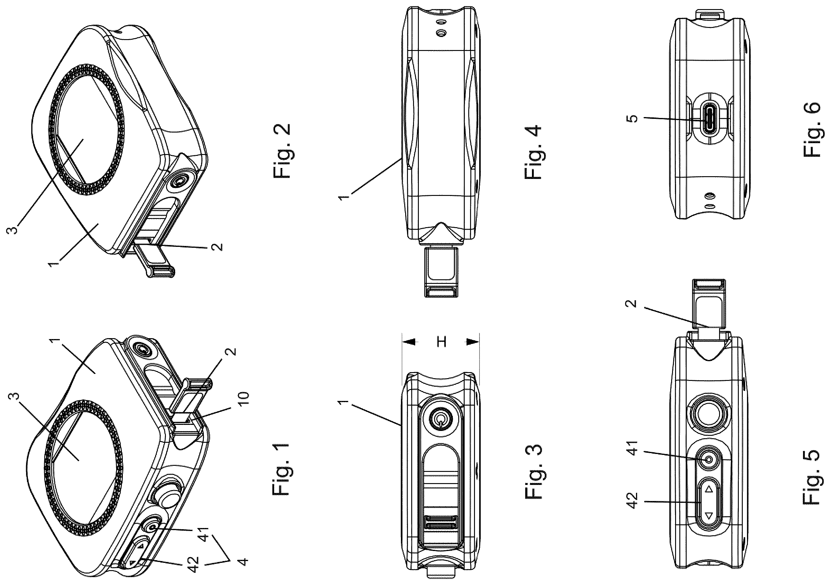 Patent US12332048 Figure 1 – Electronic tape measure