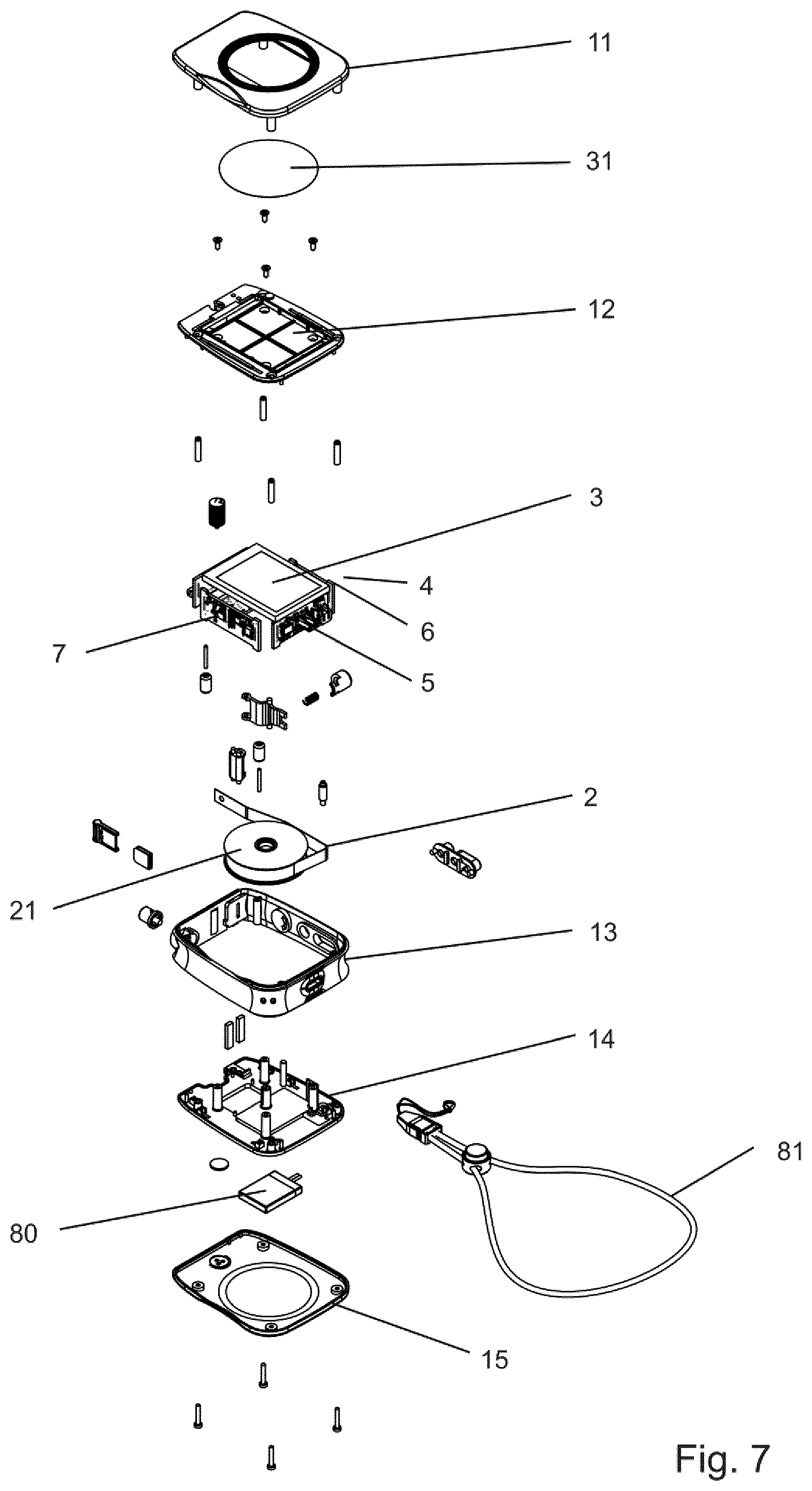Patent US12332048 Figure 2 – Electronic tape measure