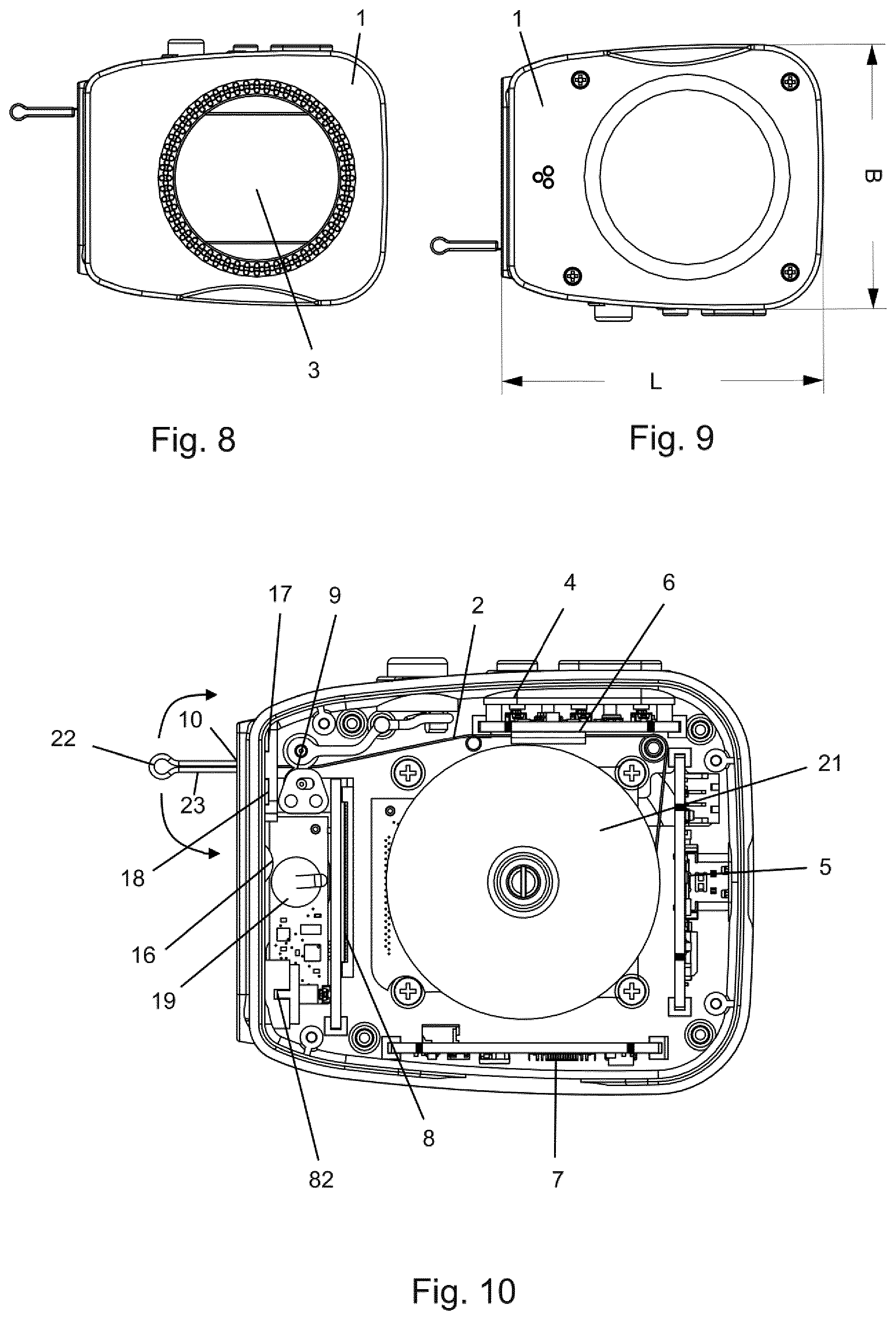 Patent US12332048 Figure 3 – Electronic tape measure