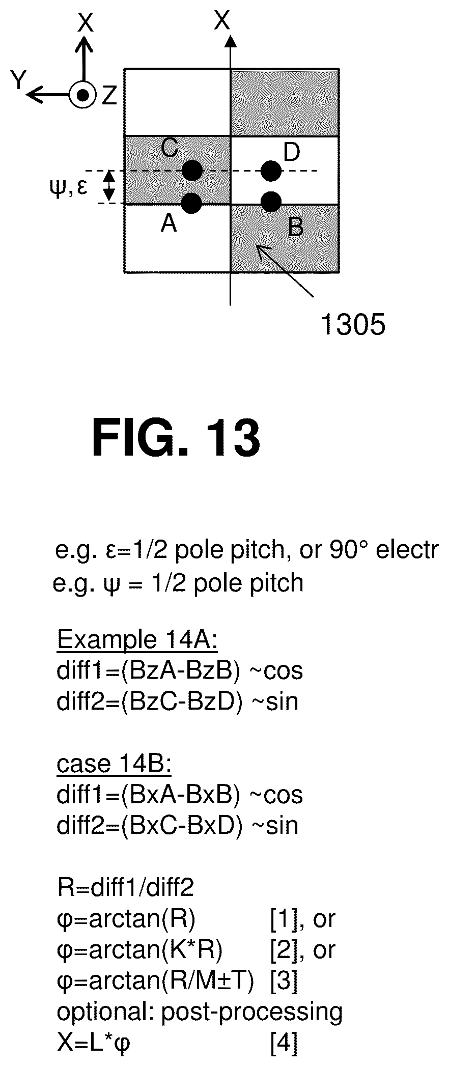 Patent US12332051 Figure 6 – Magnetic position sensor system with high accuracy