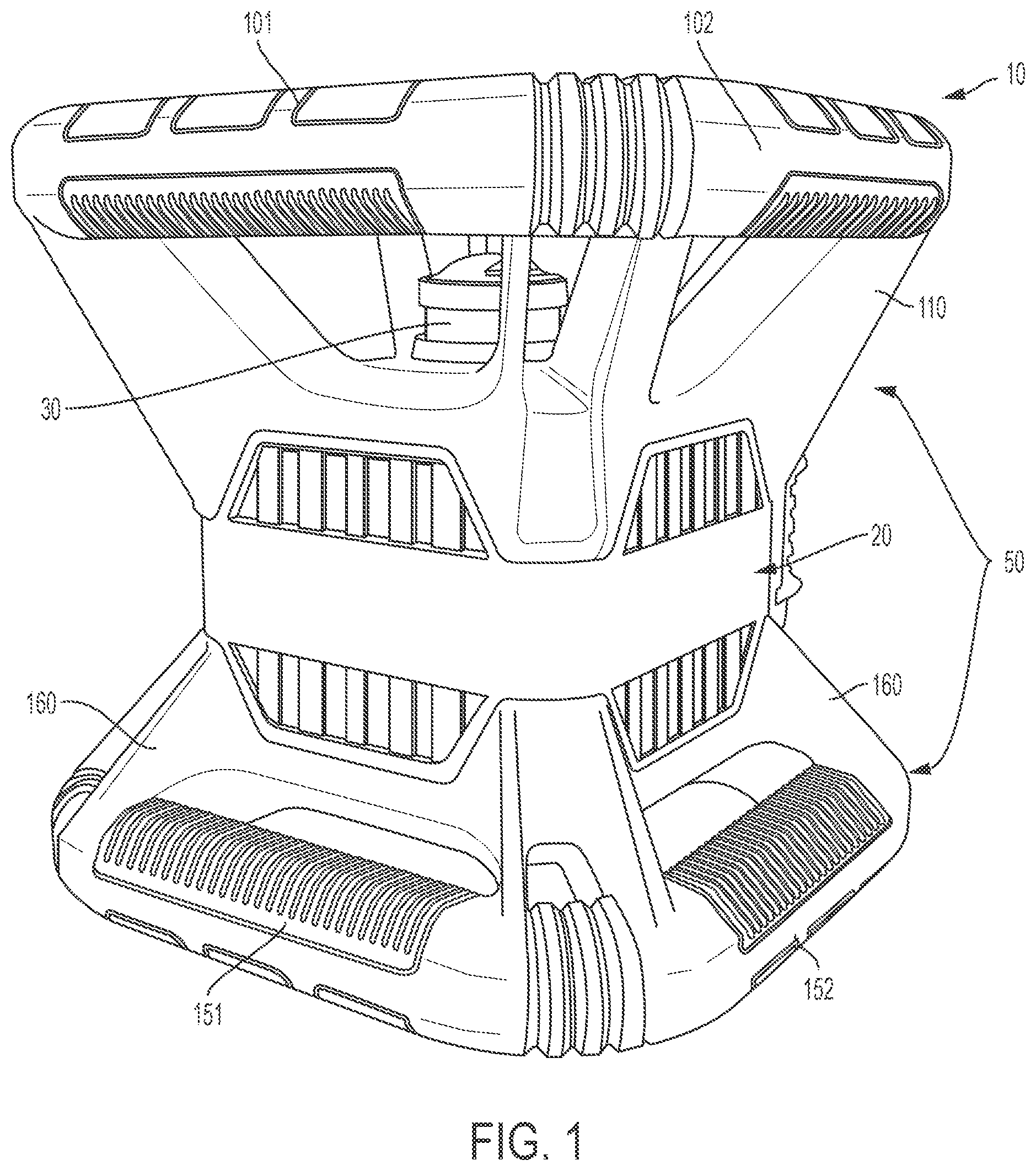 Patent US12332055 Figure 1 – Laser level