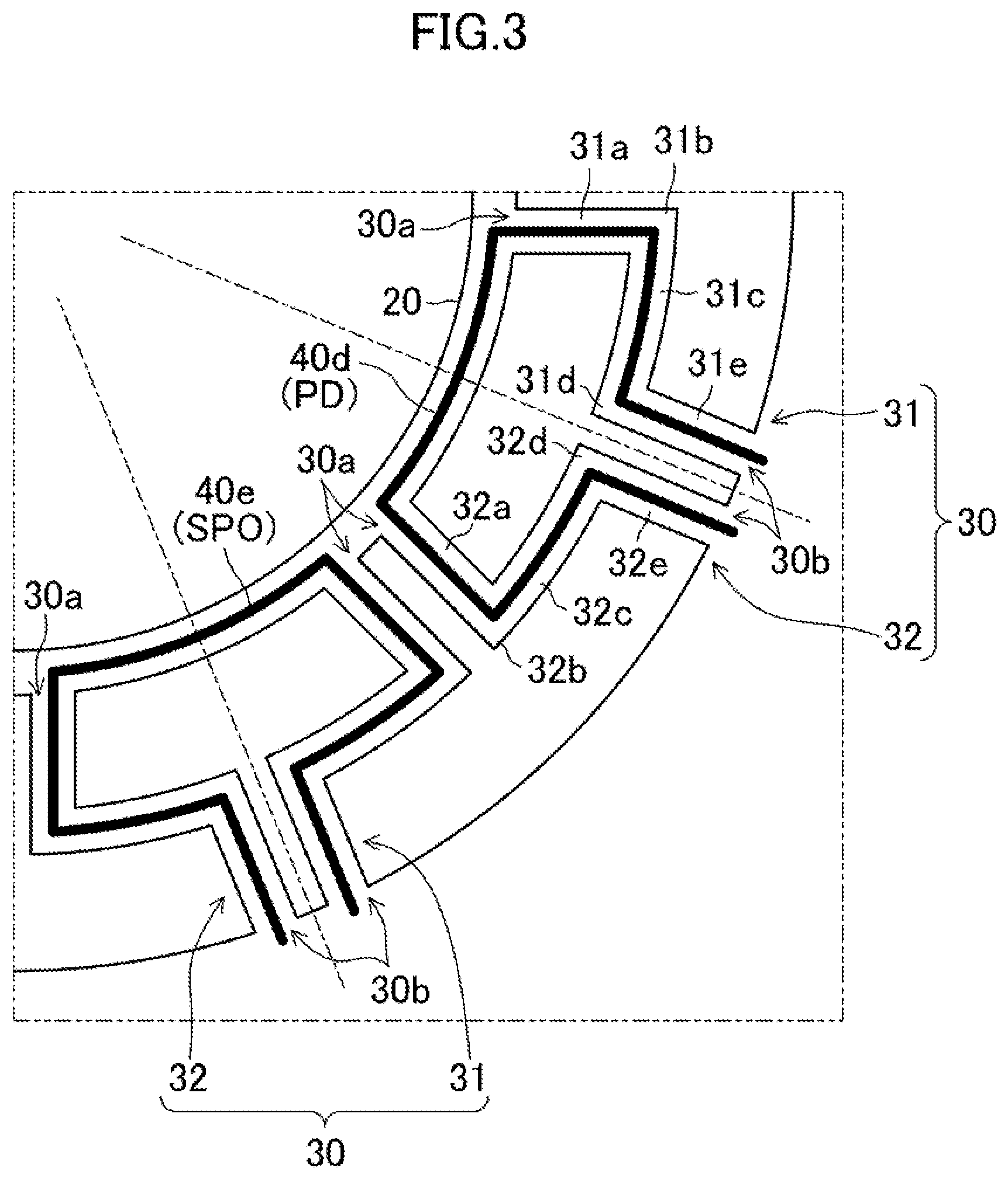 Patent US12332056 Figure 3 – Vibrating-type gyroscope element and angular velocity sensor including same