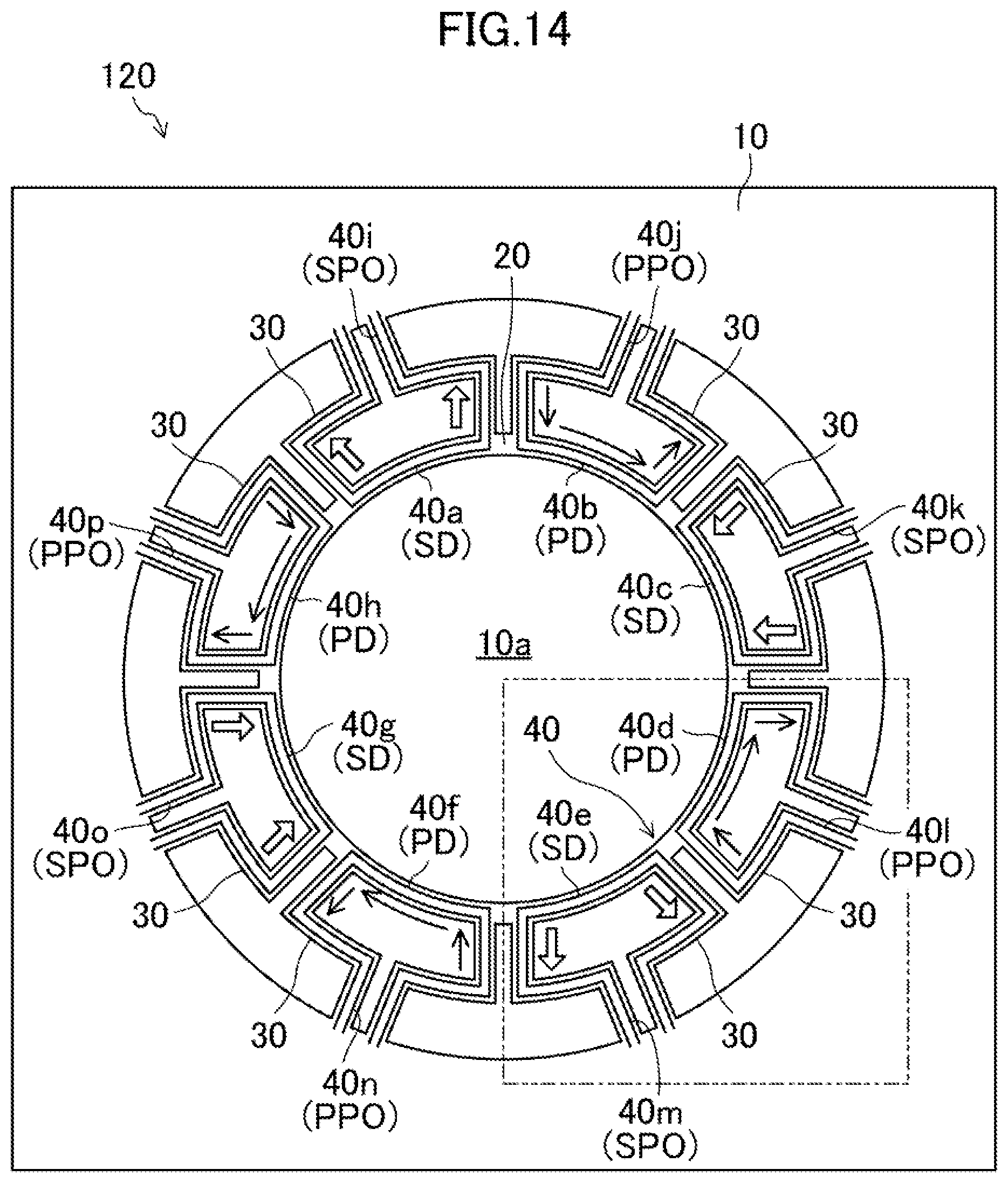 Patent US12332056 Figure 20 – Vibrating-type gyroscope element and angular velocity sensor including same