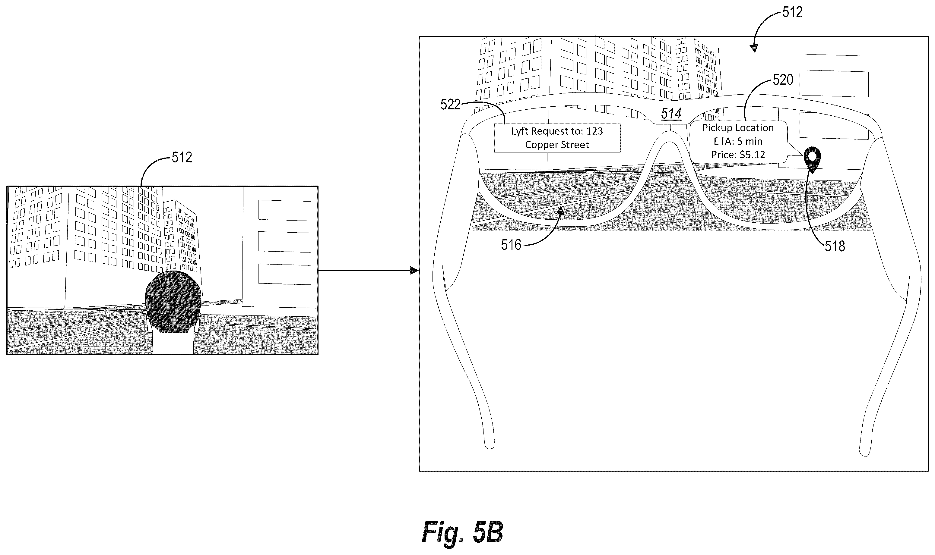 Patent US12332060 Figure 6 – Localizing transportation requests utilizing an image based transportation request interface