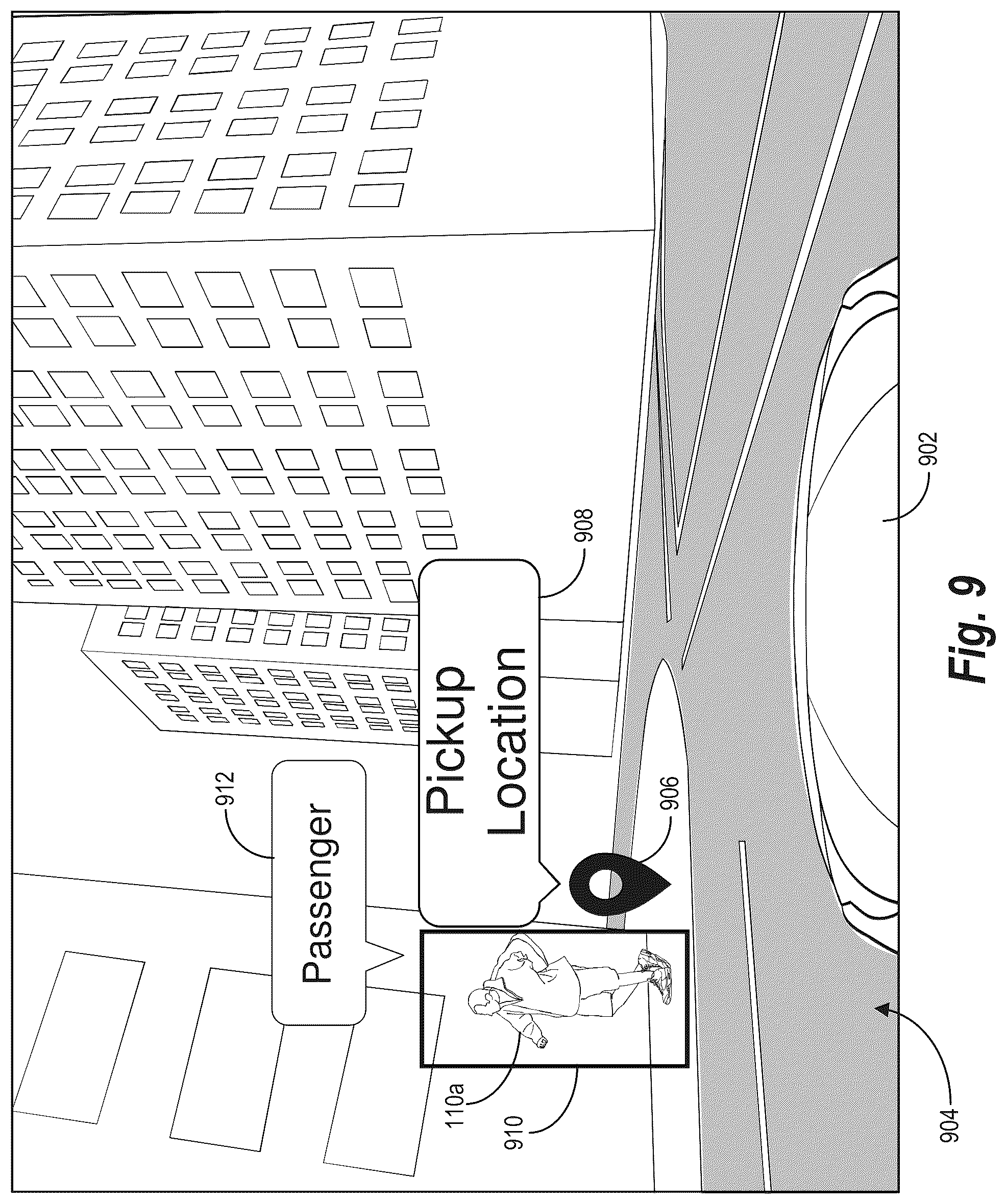 Patent US12332060 Figure 10 – Localizing transportation requests utilizing an image based transportation request interface