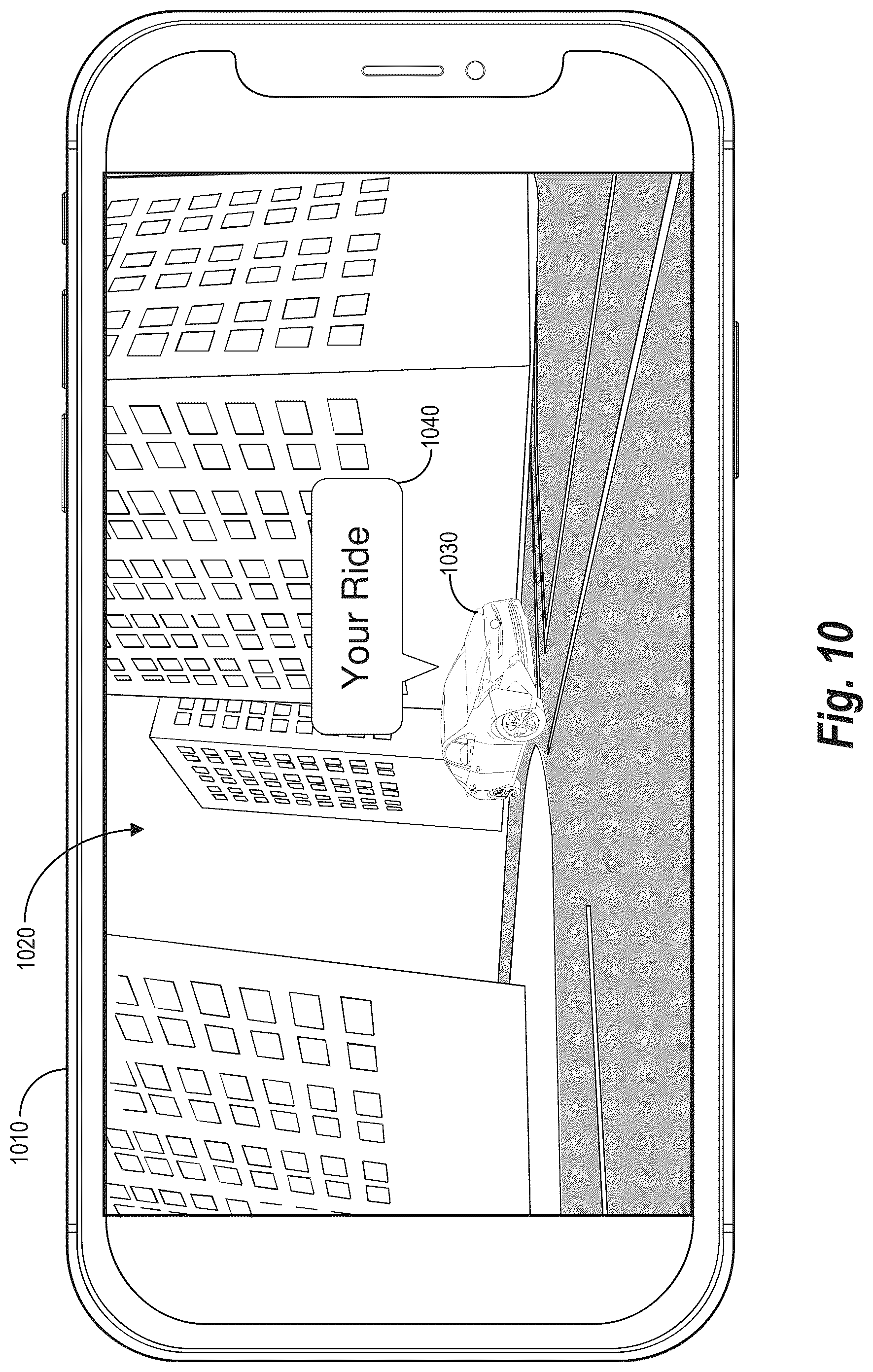 Patent US12332060 Figure 11 – Localizing transportation requests utilizing an image based transportation request interface