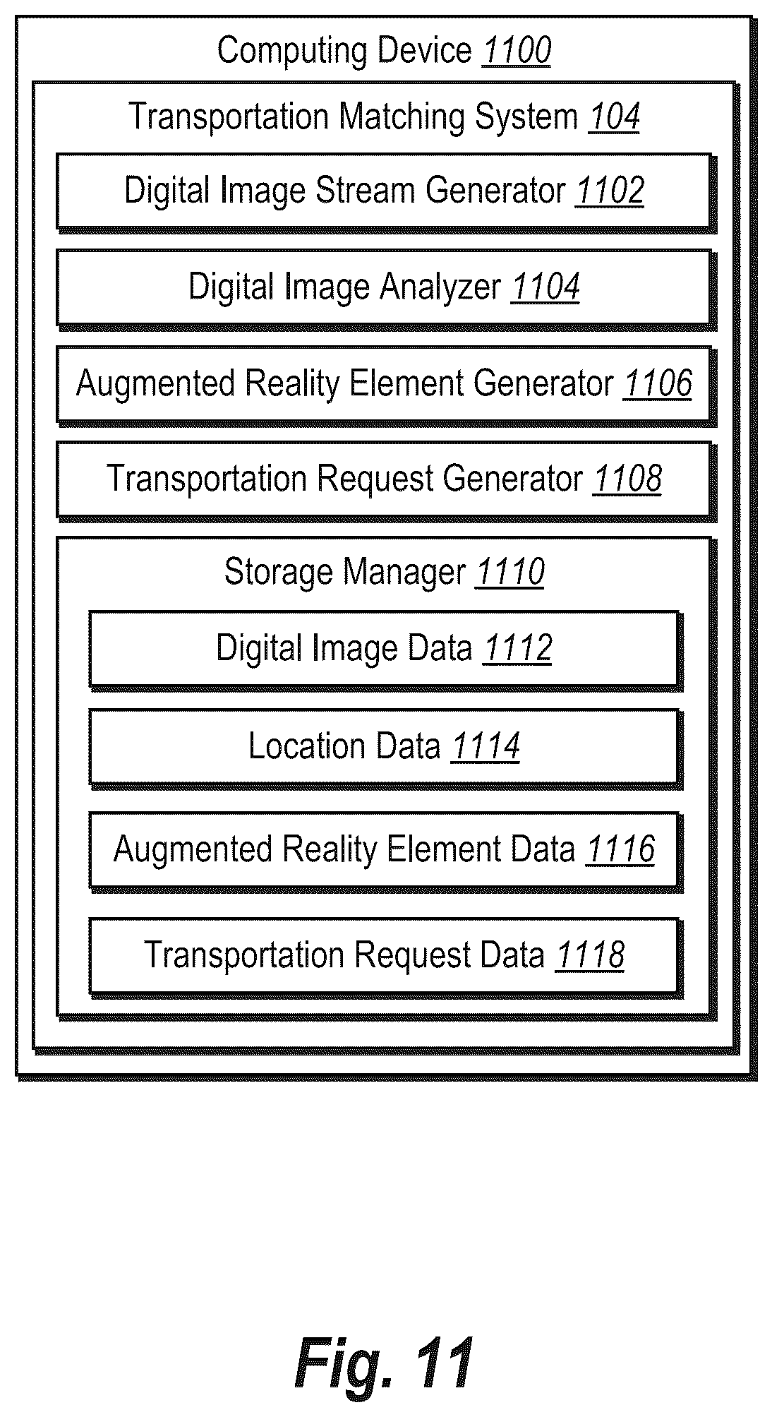 Patent US12332060 Figure 12 – Localizing transportation requests utilizing an image based transportation request interface