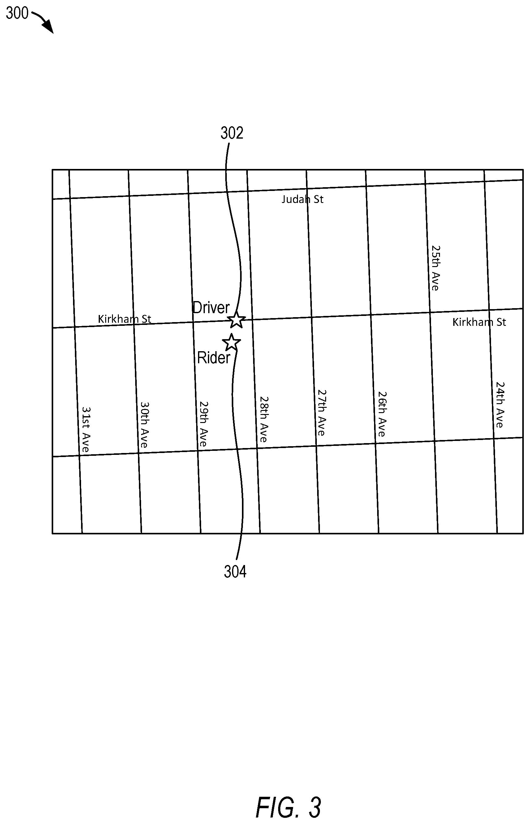 Patent US12332063 Figure 3 – Selecting routes based on ETA