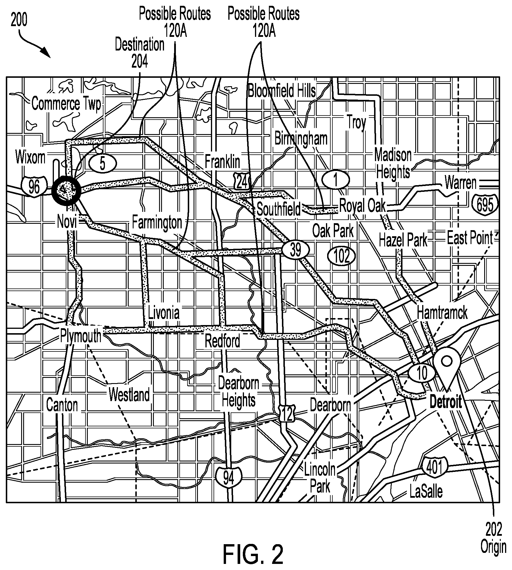 Patent US12332067 Figure 2 – EV charging station optimization