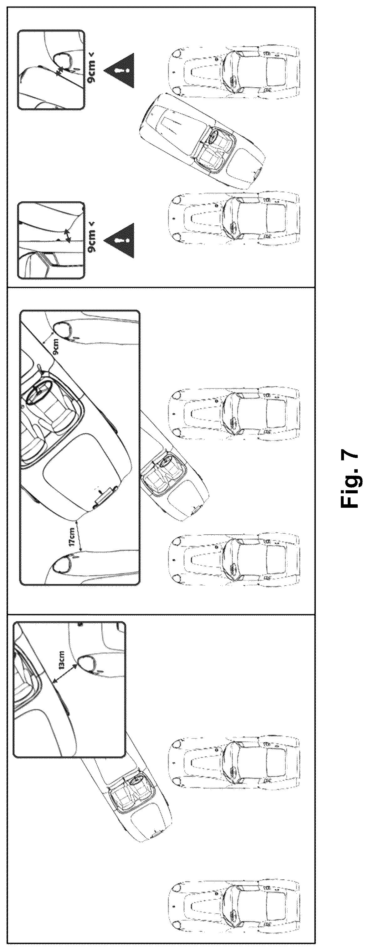 Patent US12332072 Figure 8 – Visual guidance system for parking assistance