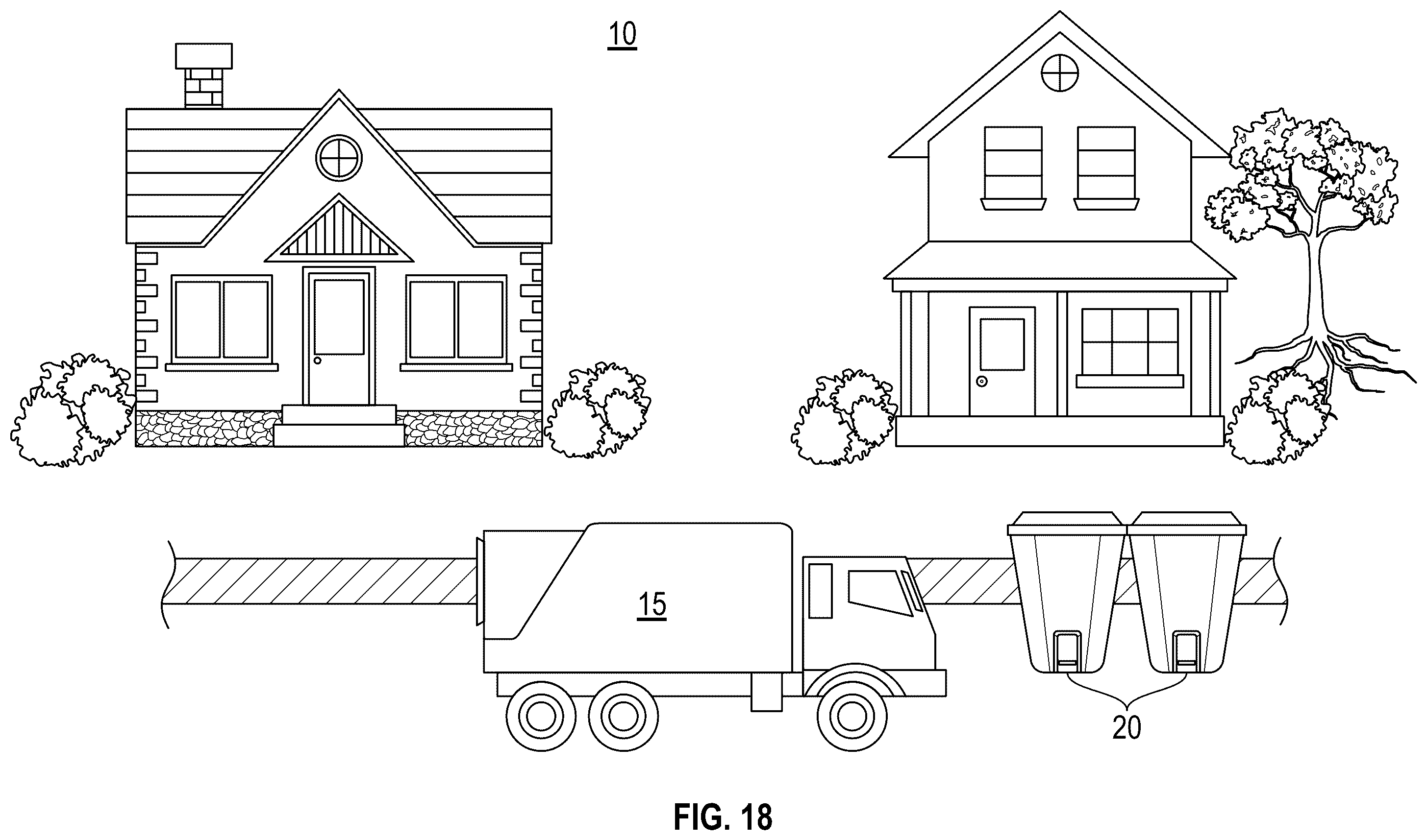 Patent US12332073 Figure 19 – System and method for efficient customer and container on-property service based on collection of off-street data for a waste / recycling service vehicle