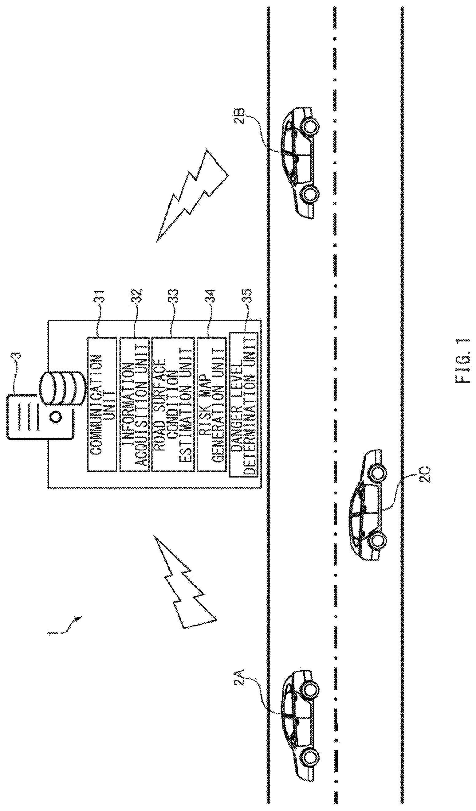 Patent US12332076 Figure 1 – Road surface information providing apparatus and vehicle control apparatus