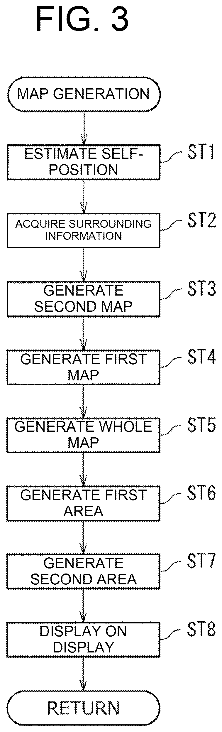 Patent US12332078 Figure 3 – Map generation method and map generation device