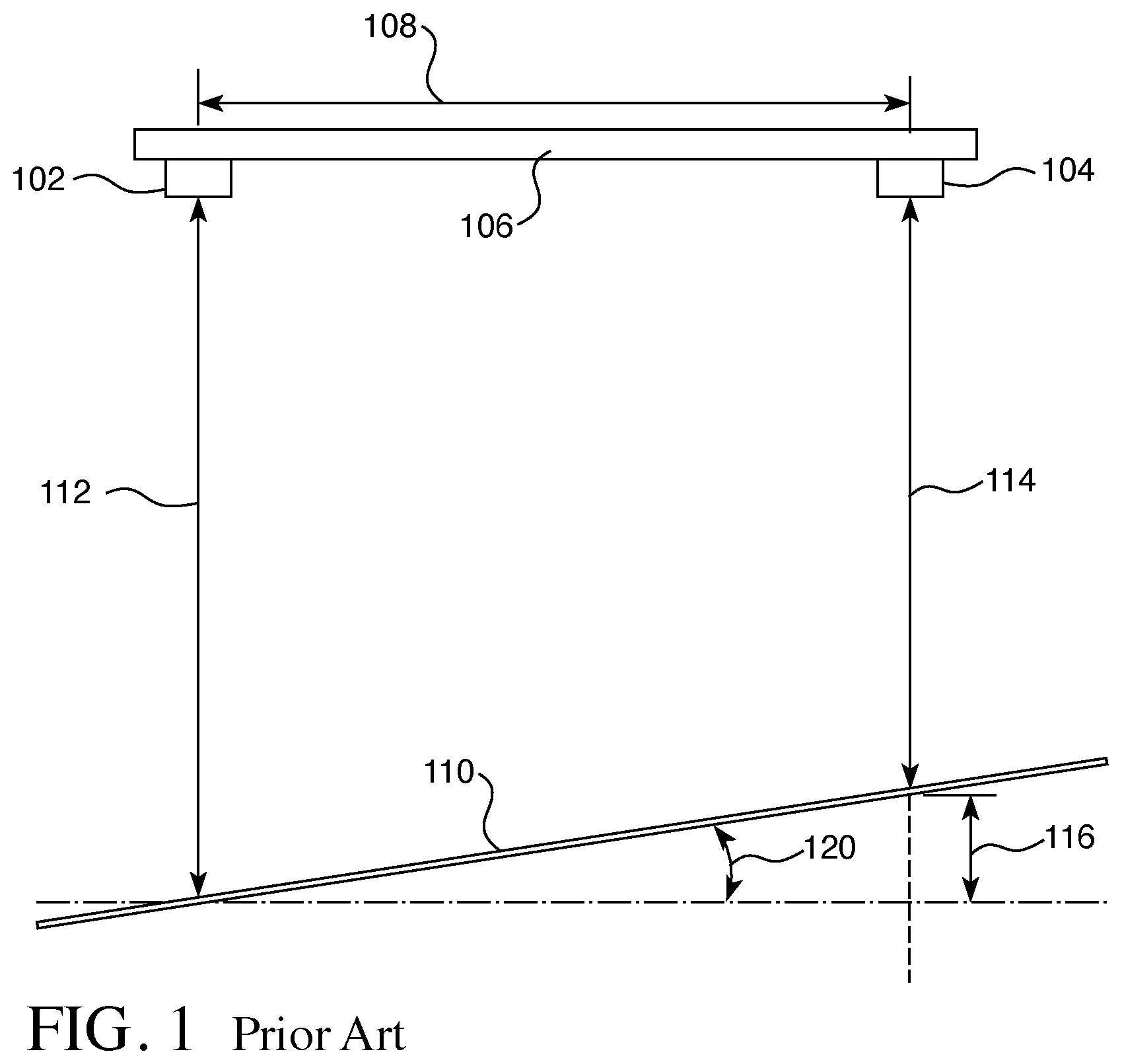 Patent US12332081 Figure 1 – Method and device for remotely measuring ground slope