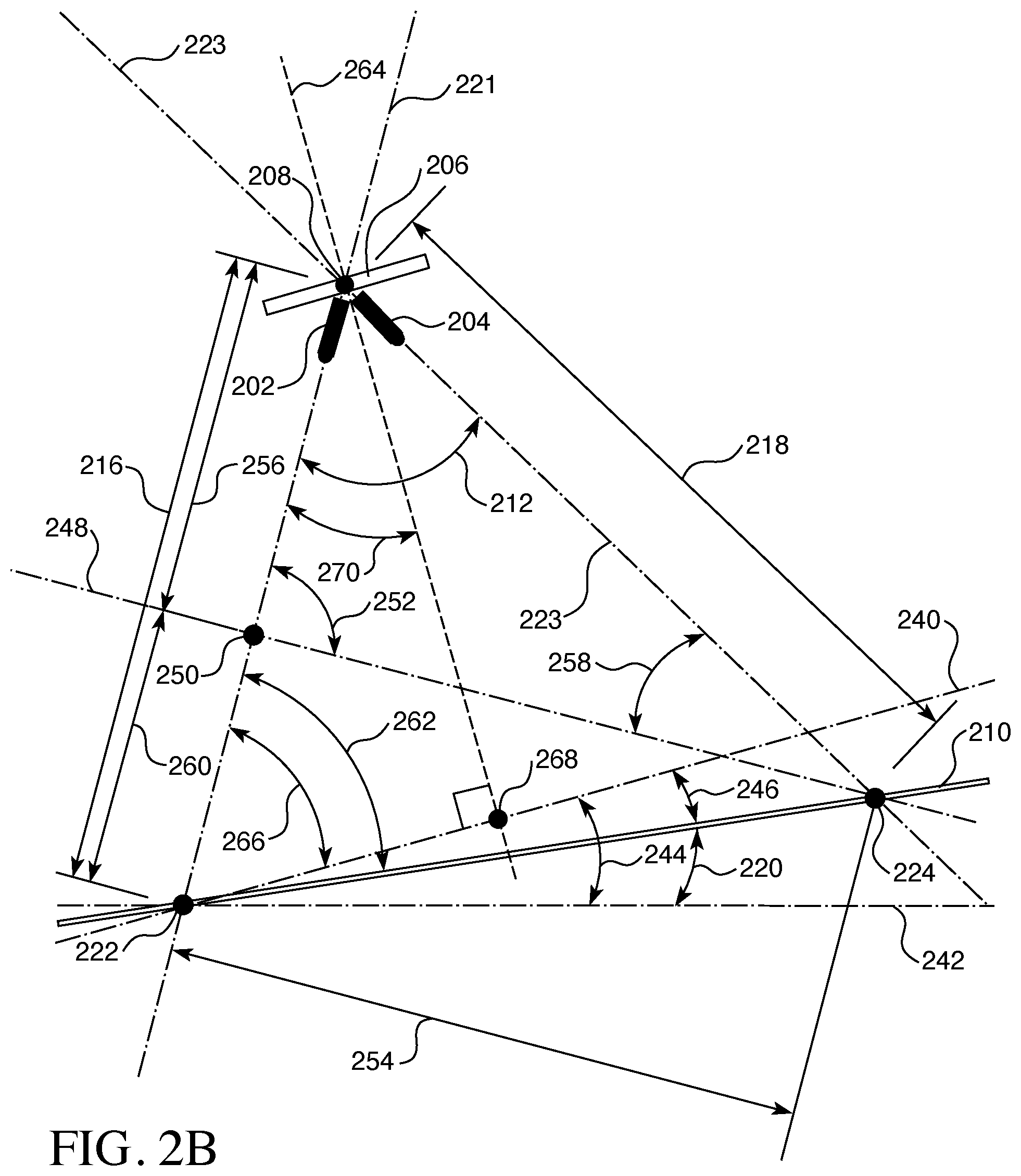 Patent US12332081 Figure 3 – Method and device for remotely measuring ground slope