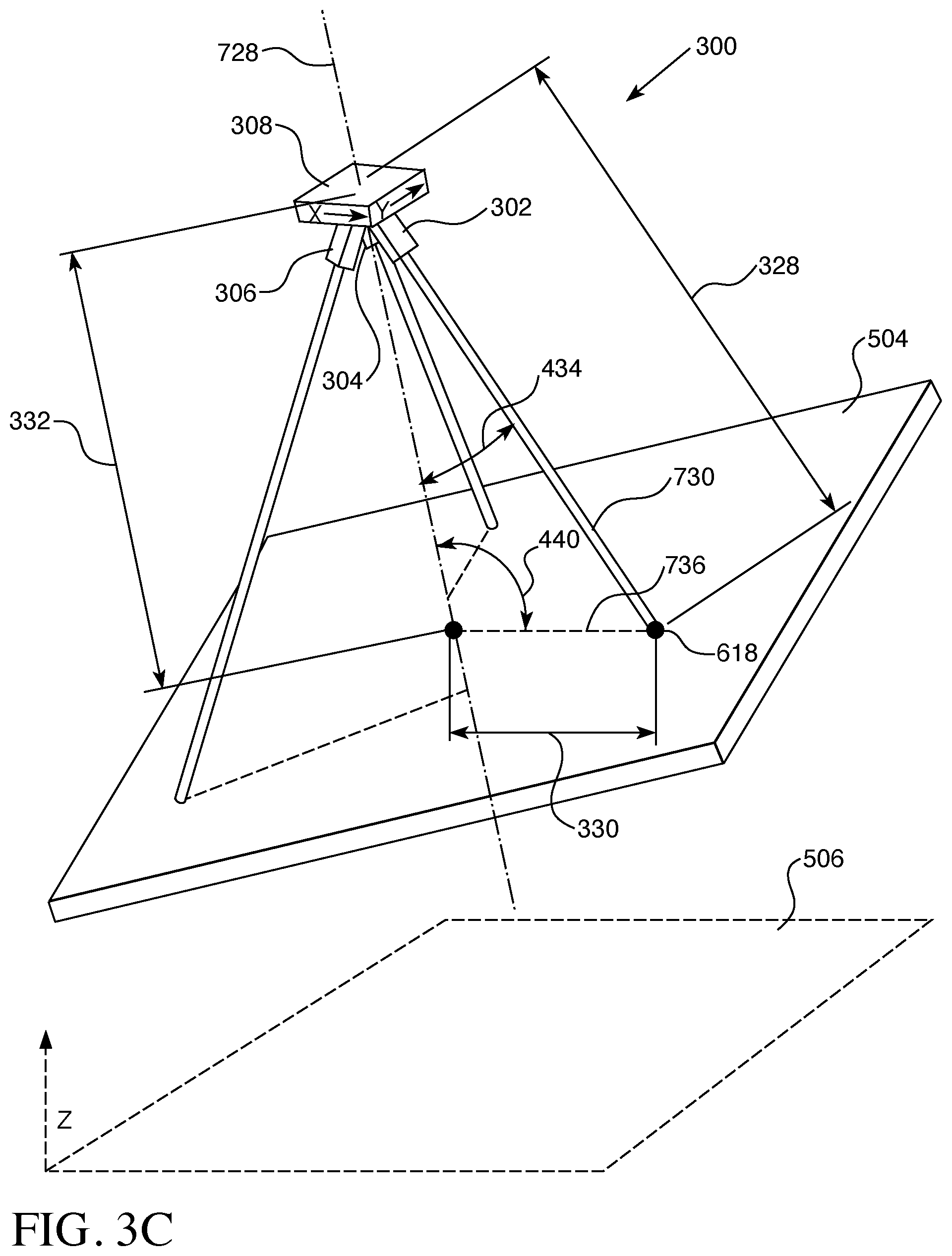 Patent US12332081 Figure 6 – Method and device for remotely measuring ground slope