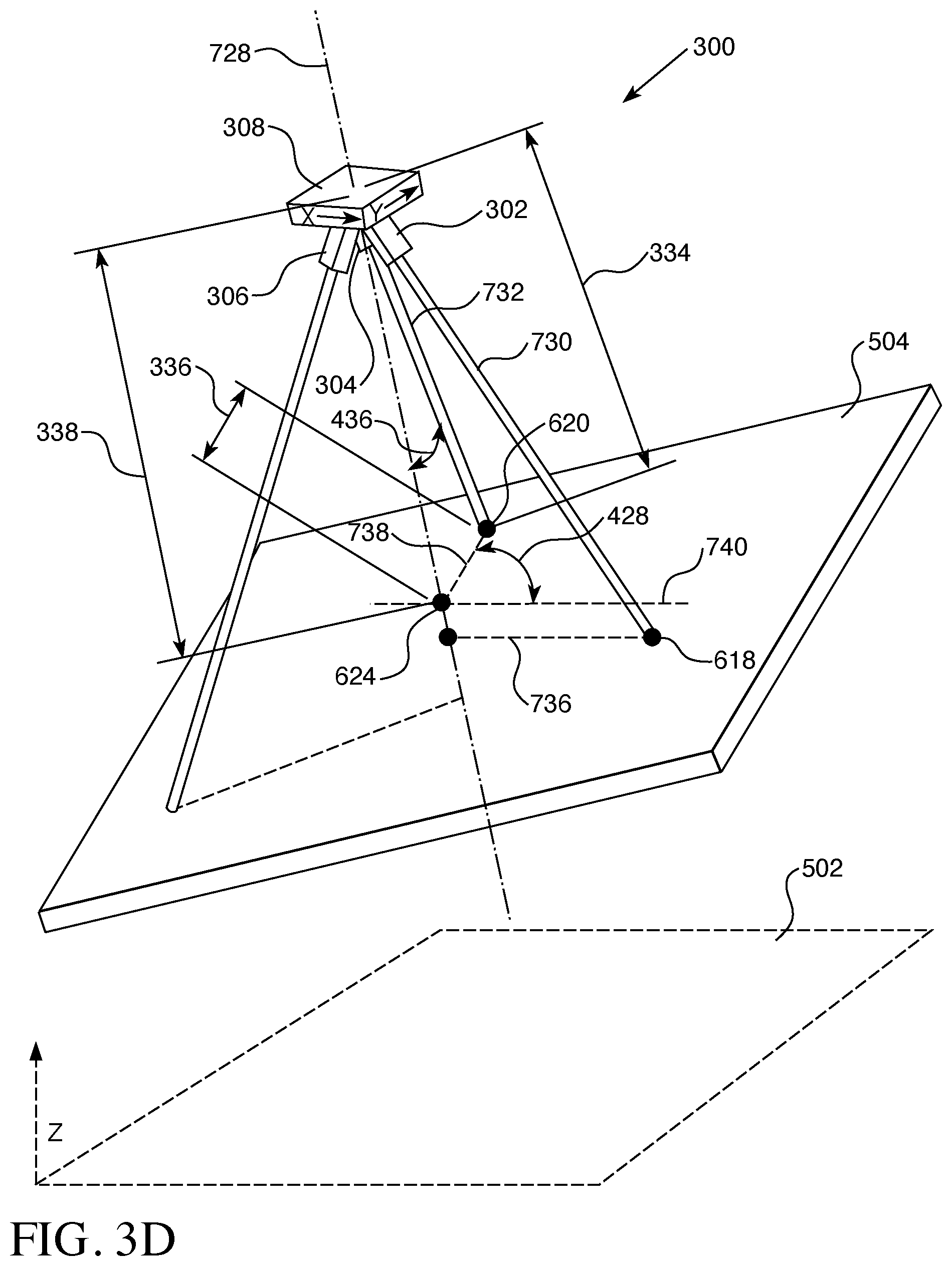 Patent US12332081 Figure 7 – Method and device for remotely measuring ground slope