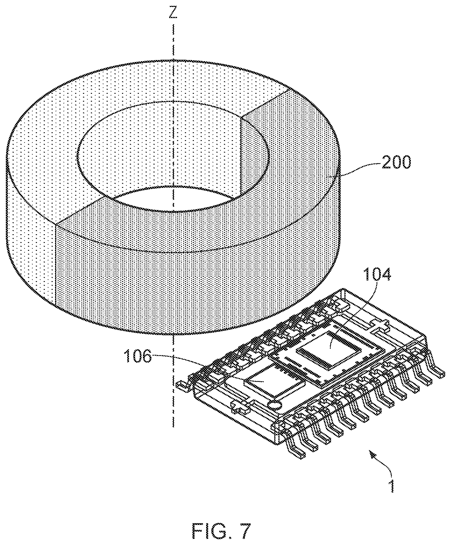 Patent US12332089 Figure 7 – Magnetic sensor package and magnetic sensing system