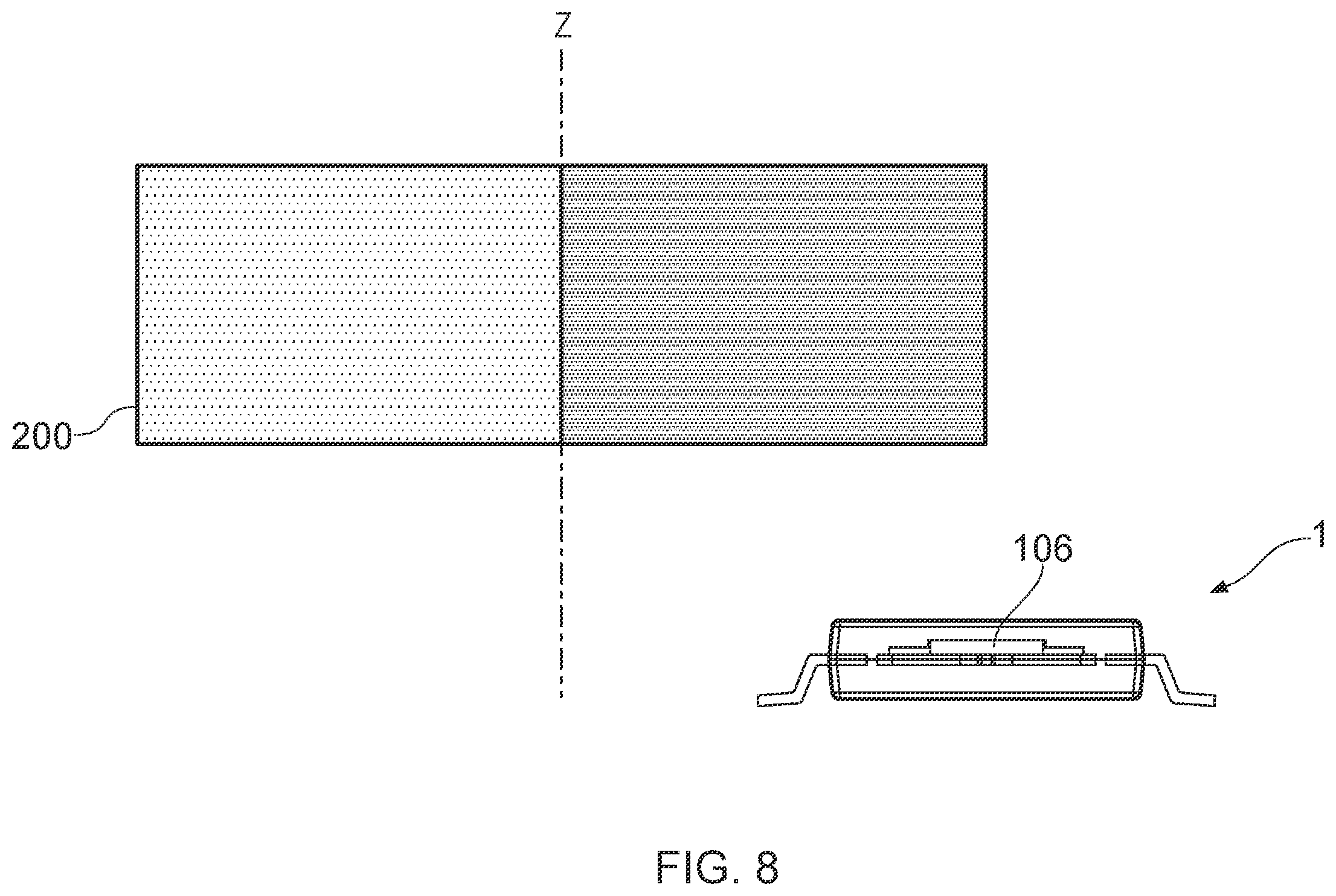 Patent US12332089 Figure 8 – Magnetic sensor package and magnetic sensing system