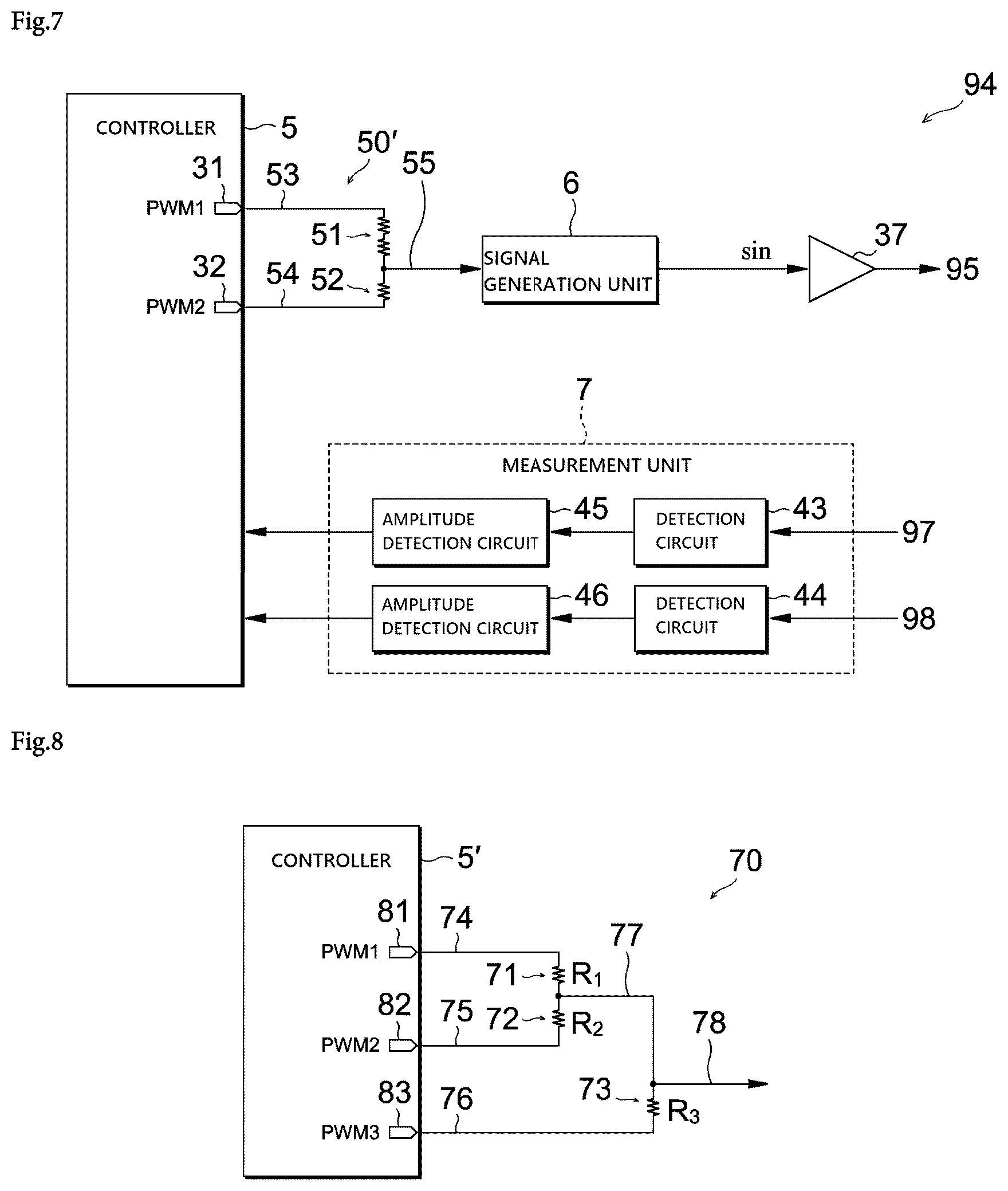Patent US12332091 Figure 4 – Control device of rotation detector