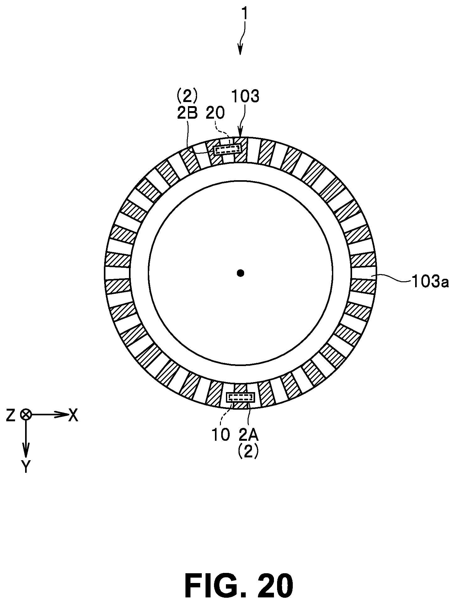 Patent US12332093 Figure 14 – Magnetic sensor, magnetic encoder, and manufacturing method for magnetic sensor