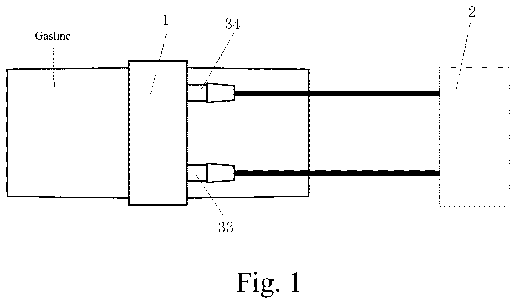 Patent US12332095 — High-detection accuracy differential flowmeter capable of being repeatedly disinfected — Figure 1