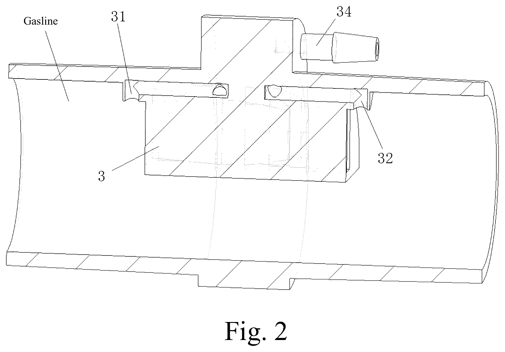 Patent US12332095 Figure 2 – High-detection accuracy differential flowmeter capable of being repeatedly disinfected