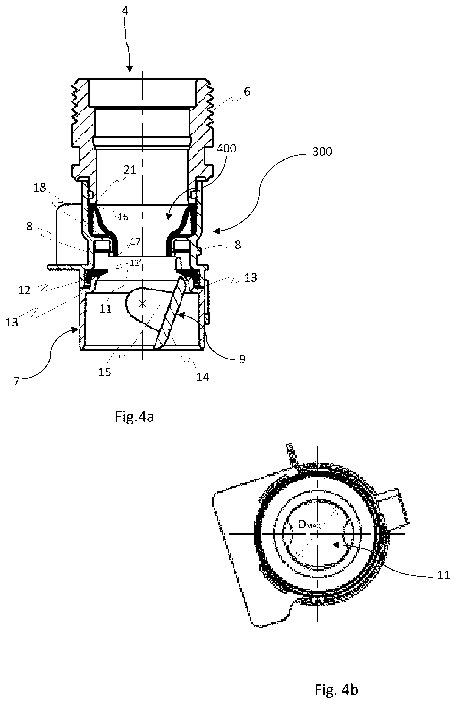 Patent US12332101 Figure 3 – Valve assembly for a gas meter and gas meter using the same