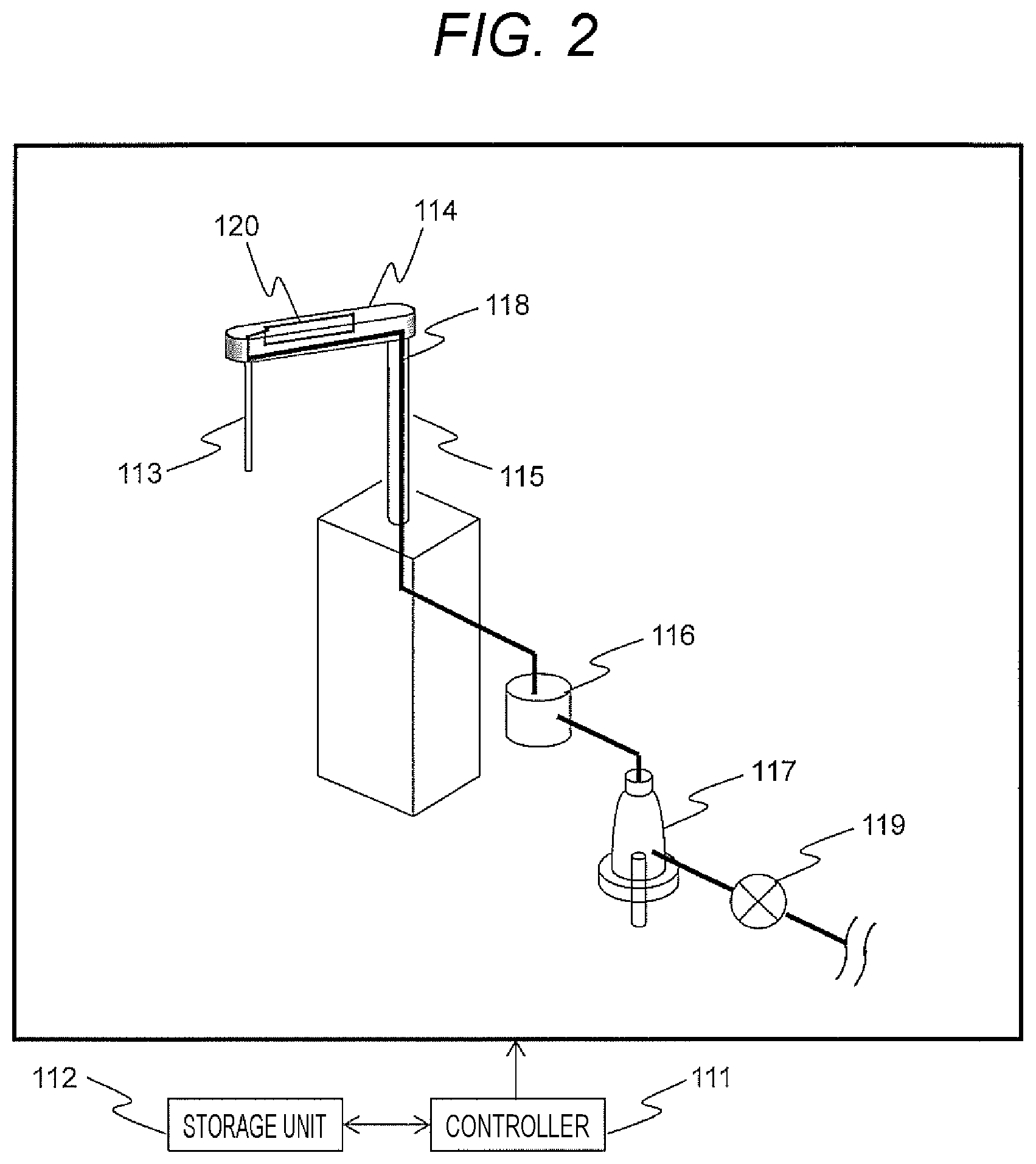 Patent US12332103 Figure 2 – Dispensing device, automated analysis device, and dispensing method