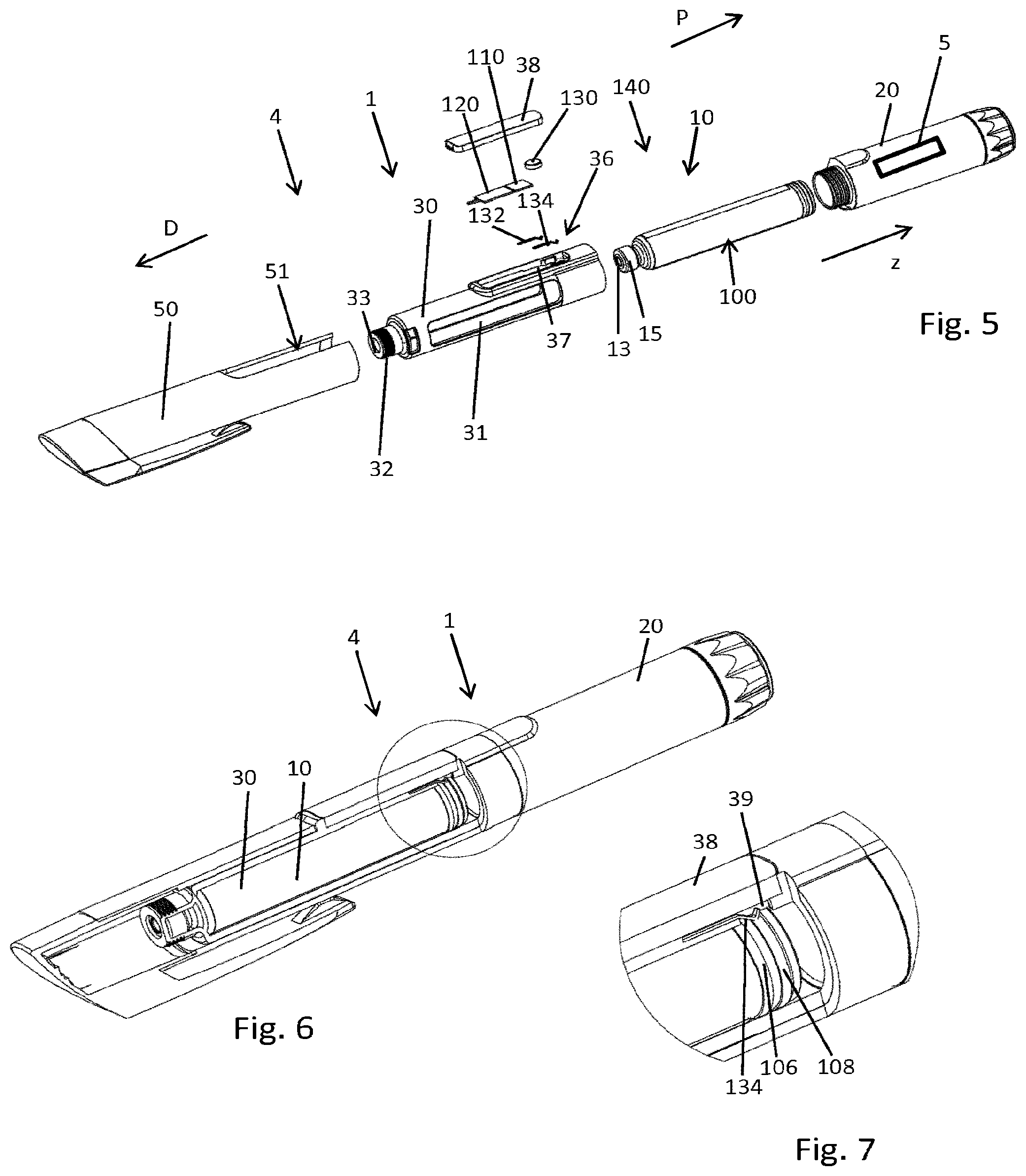 Patent US12332104 Figure 2 – Sensor, cartridge and drug delivery device