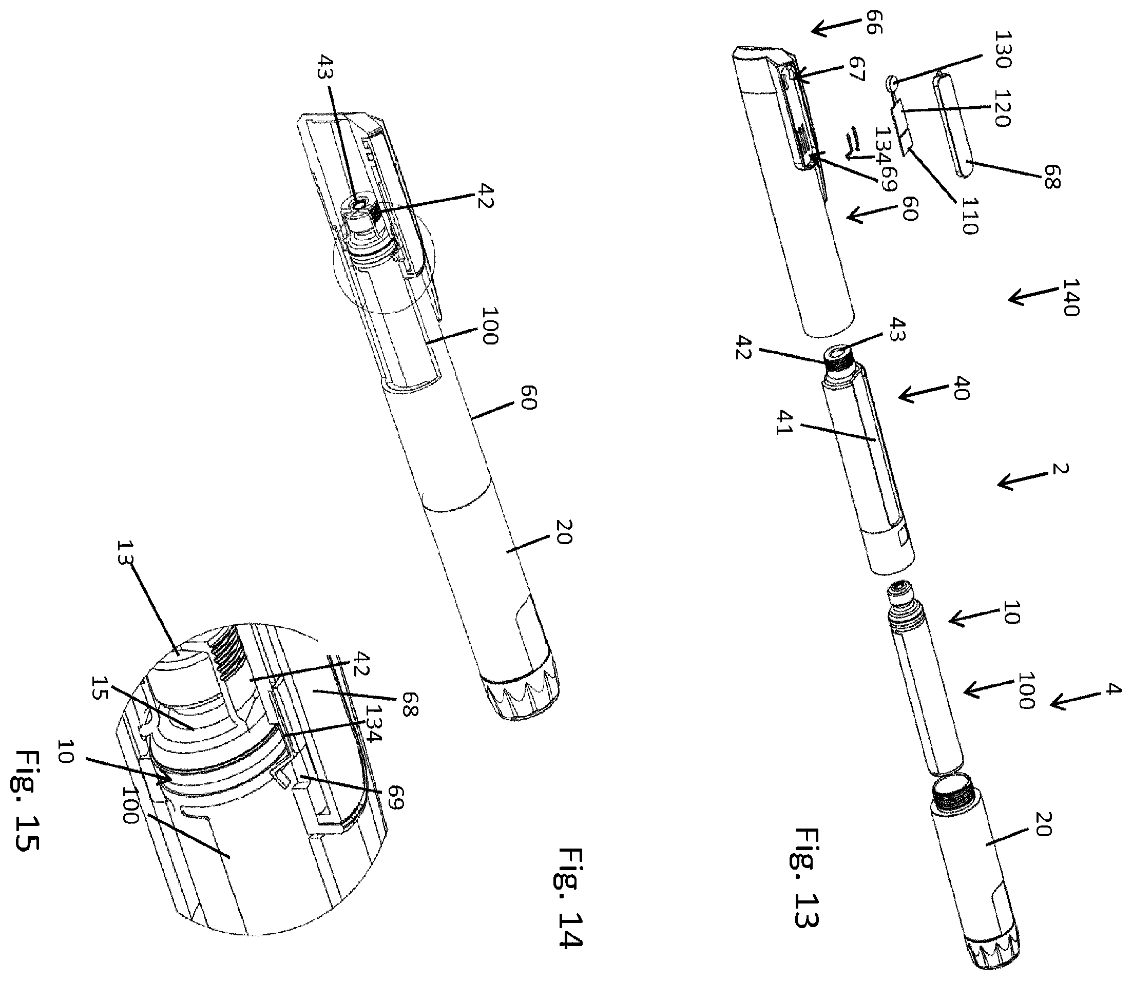 Patent US12332104 Figure 5 – Sensor, cartridge and drug delivery device
