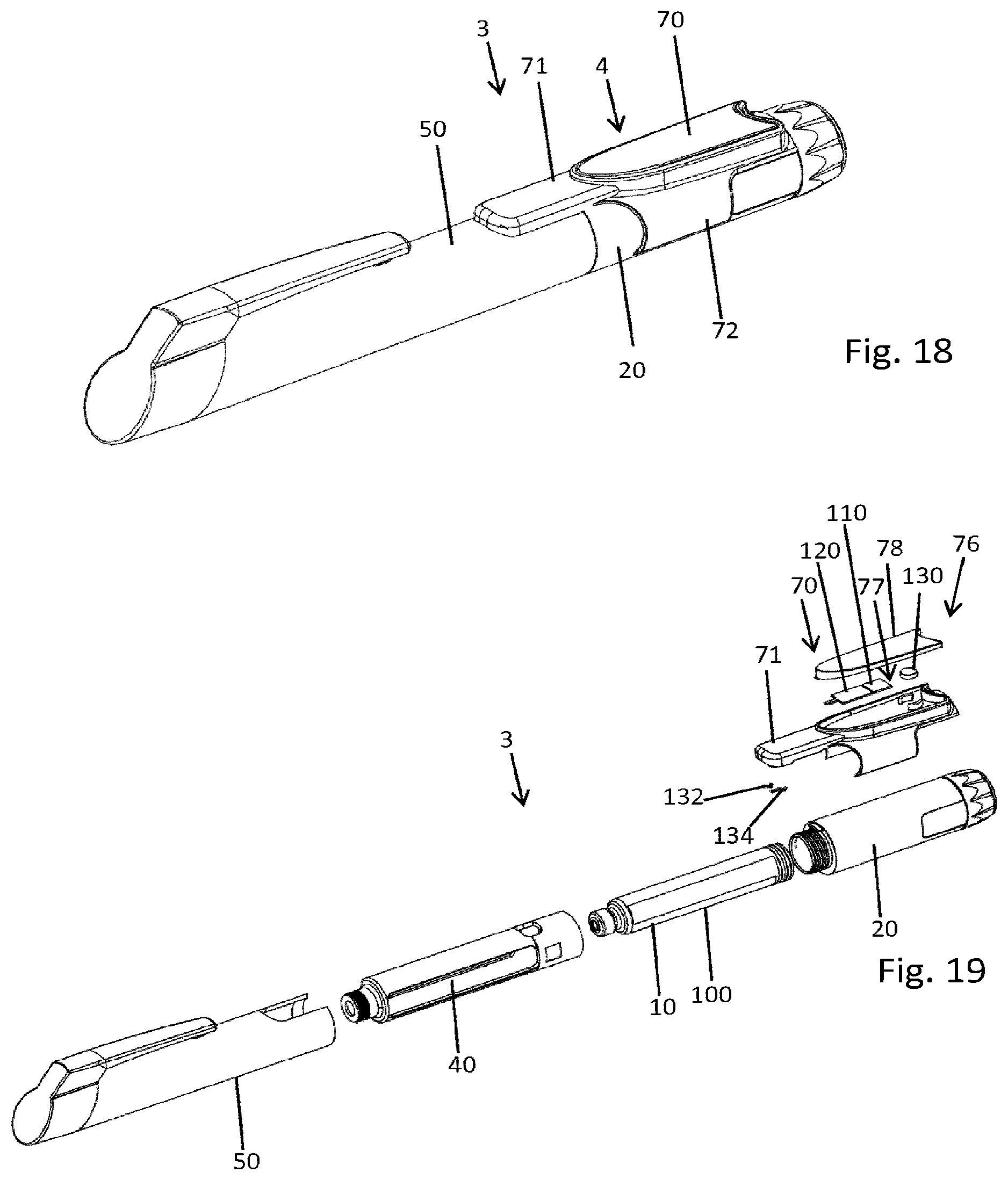 Patent US12332104 Figure 7 – Sensor, cartridge and drug delivery device