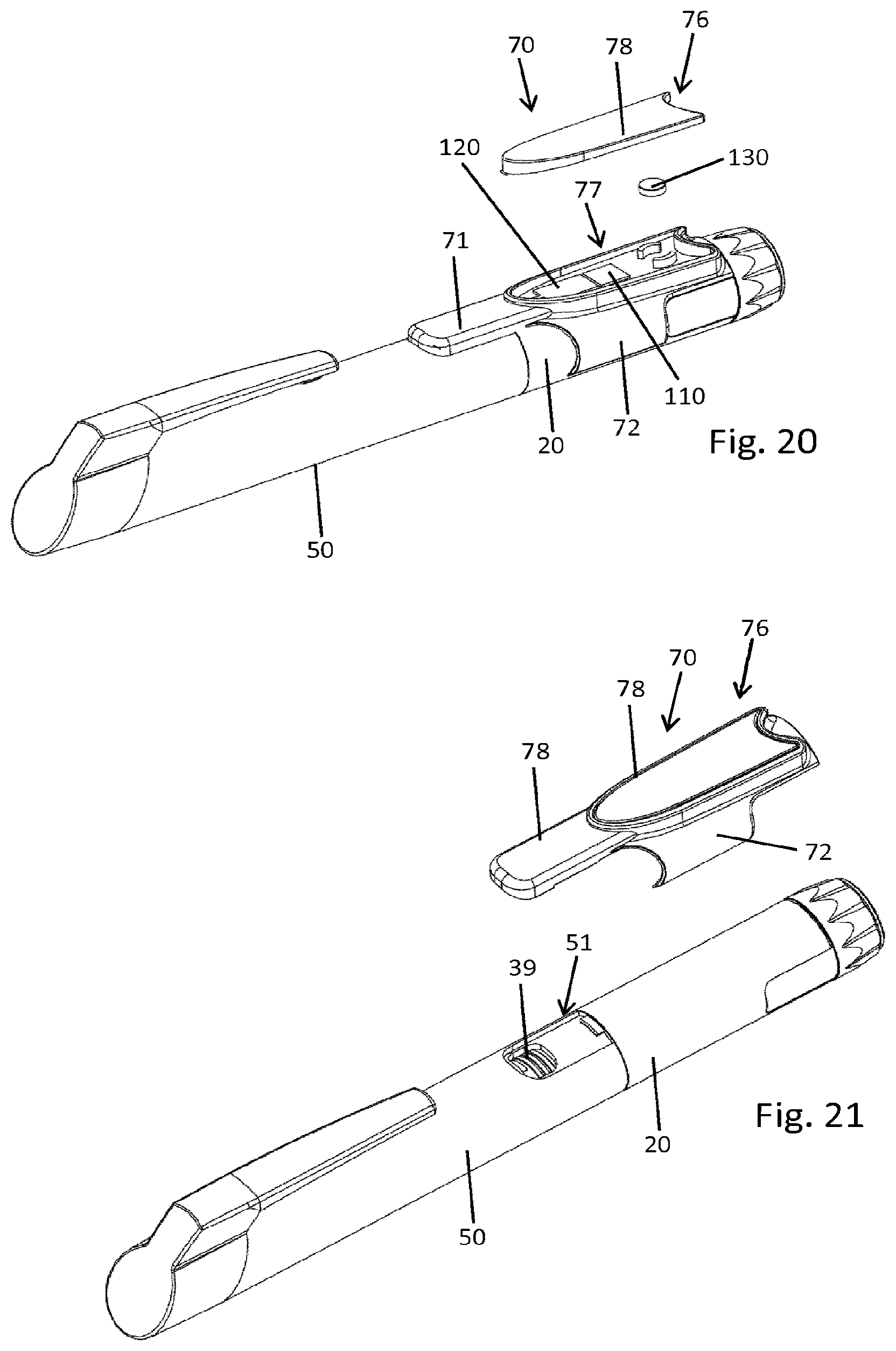 Patent US12332104 Figure 8 – Sensor, cartridge and drug delivery device