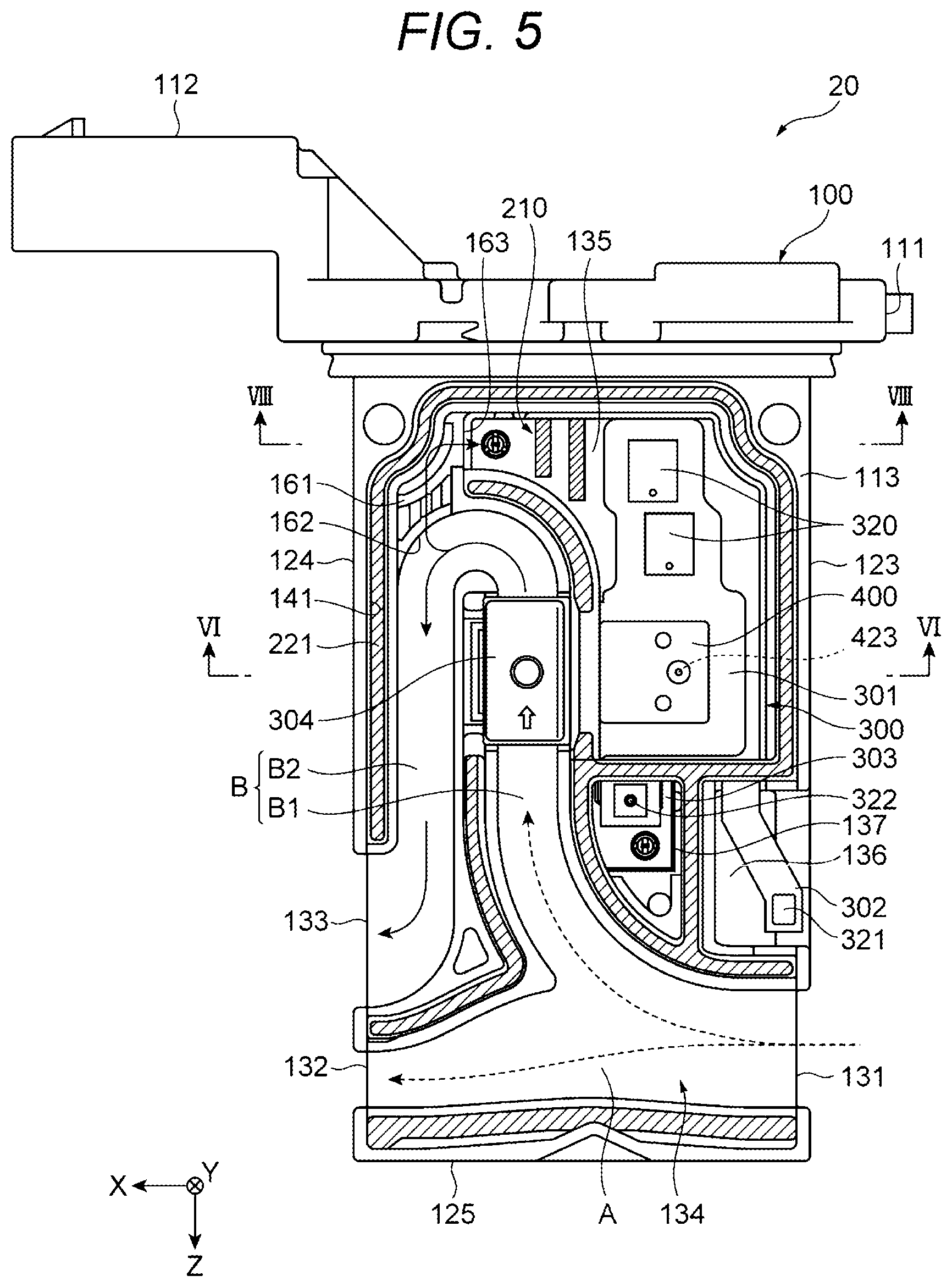 Patent US12332107 Figure 5 – Physical quantity detection device